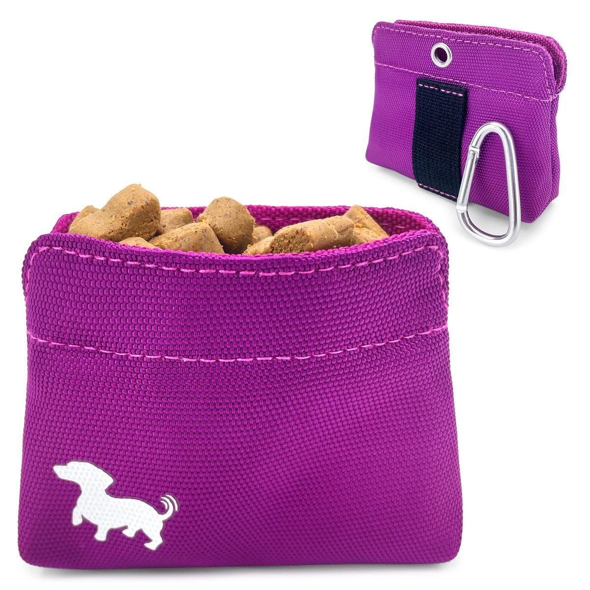 Swaggly Pocket Sized Dog Treat Pouch - Treat Pouches for Pet Training - Extra Small Dog Treat Pouch with Magnetic Closure - Dog 