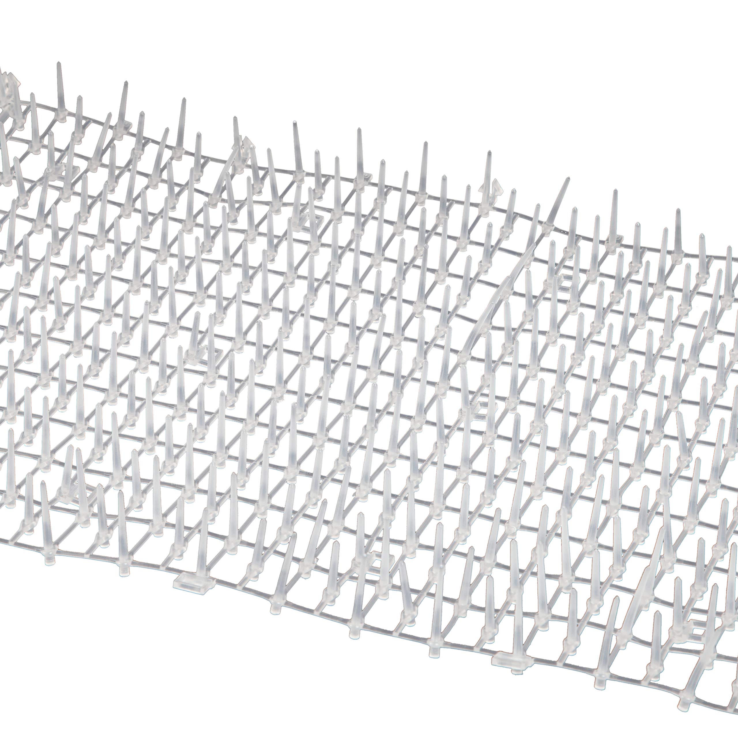 Tapix Cat Scat Mat Clear (8 ft x 12 in) - Anti-Cat Network with Spikes, Digging Stopper, Indoor/Outdoor Cat Deterrent