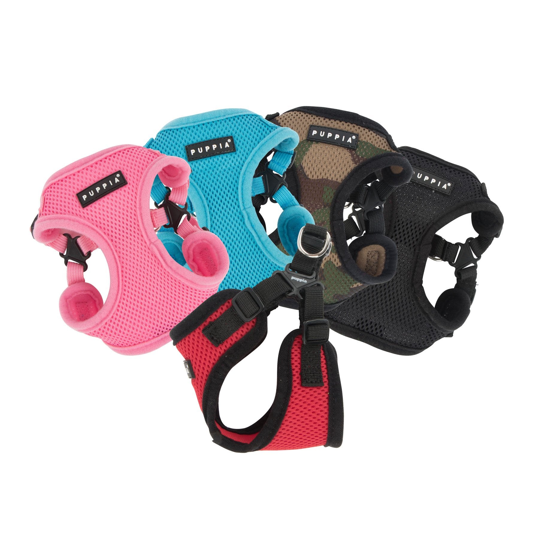 Puppia PARA-HC1533-CA-L Camo Soft Harness C Pet-Vest-Harnesses, LARGE
