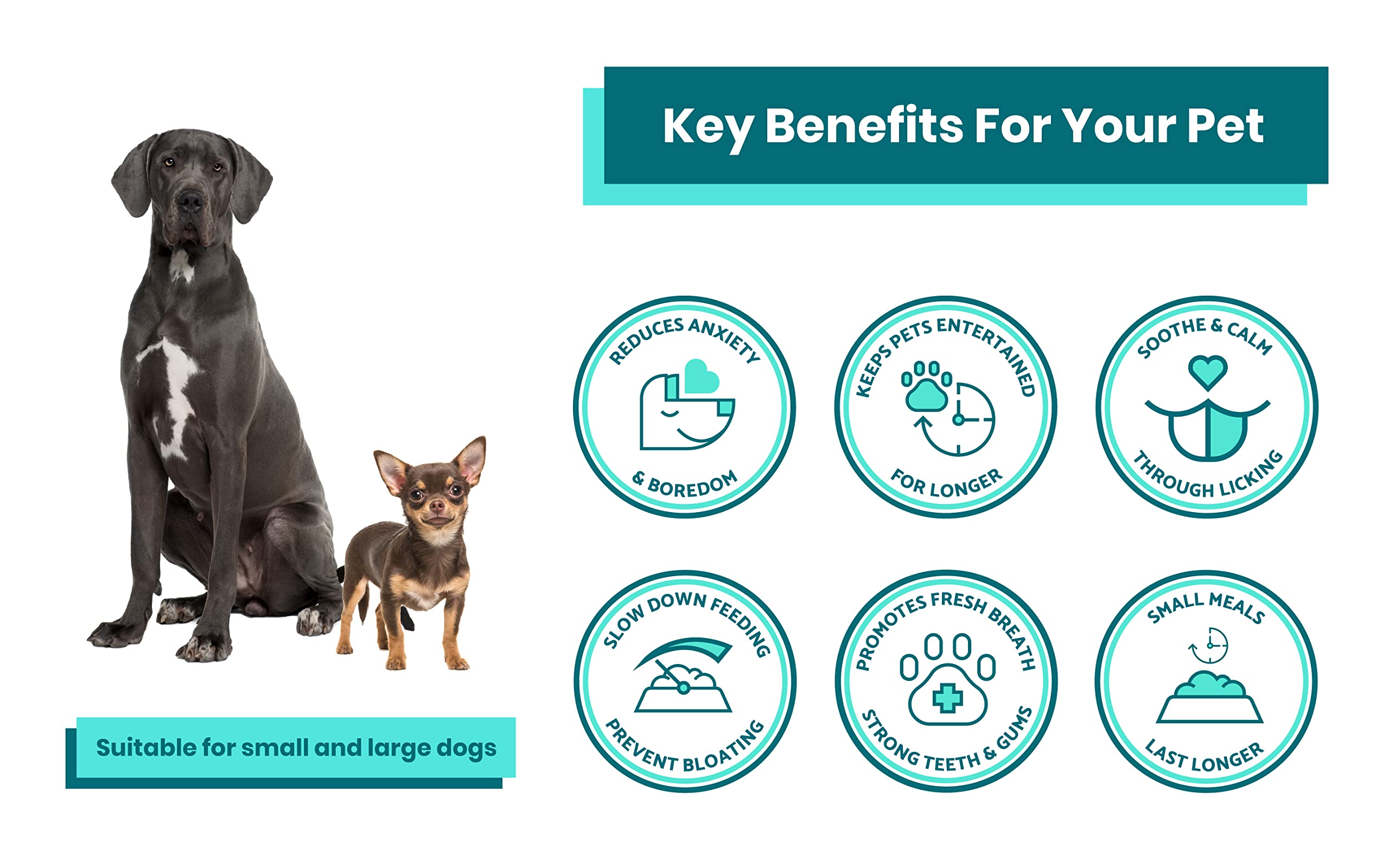 LickiMat Tuff, Heavy-Duty Buddy, Dog Slow Feeder Lick Mat, Boredom Anxiety Reducer; Perfect for Food, Treats, Yogurt, or Peanut
