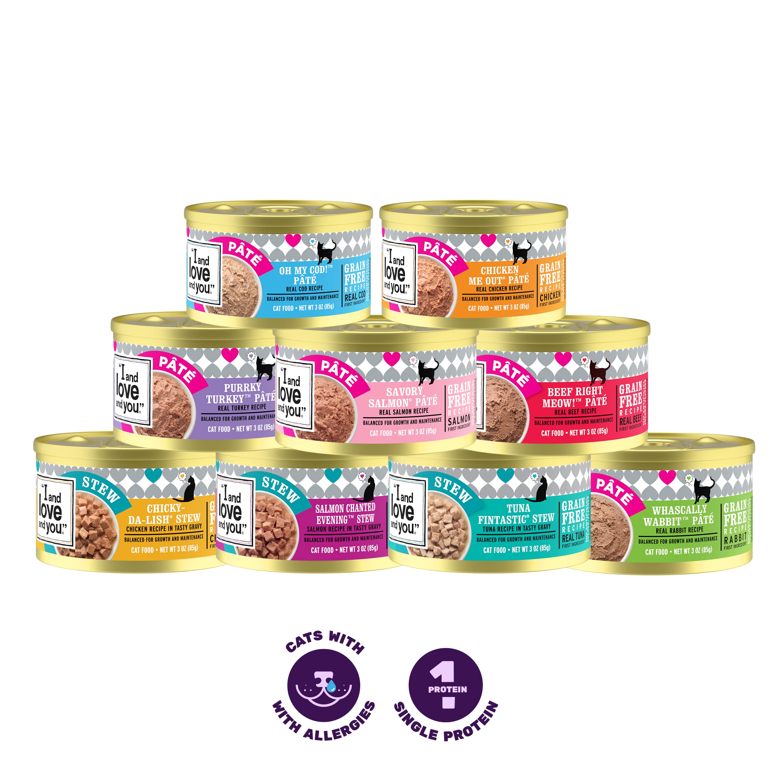 I and love and you Wet Cat Food - Chicken Me Out Pt   - Chicken Recipe, Grain Free, Filler Free, 5.5oz Pack of 12 Cans