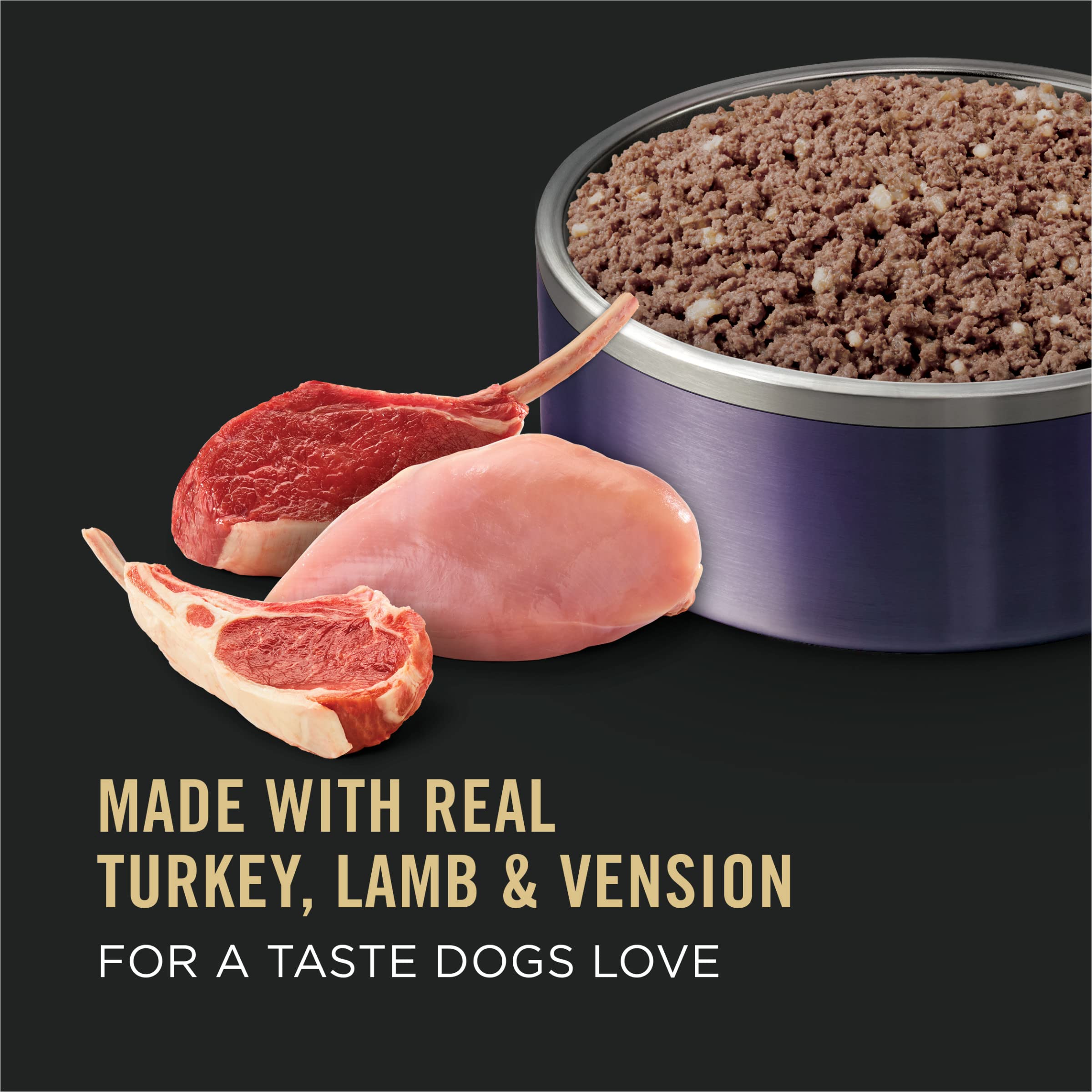 Purina Pro Plan Sport High Protein Wet Dog Food Turkey, Lamb and Venison Entree - (Pack of 12) 13 oz. Cans
