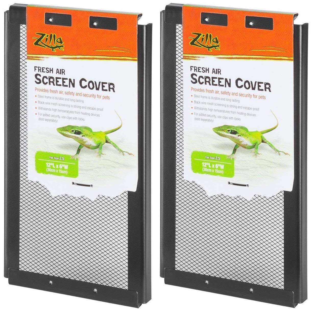 Zilla 2 Pack Of Fresh Air Screen Covers, 12-Inch X 6-Inch Each