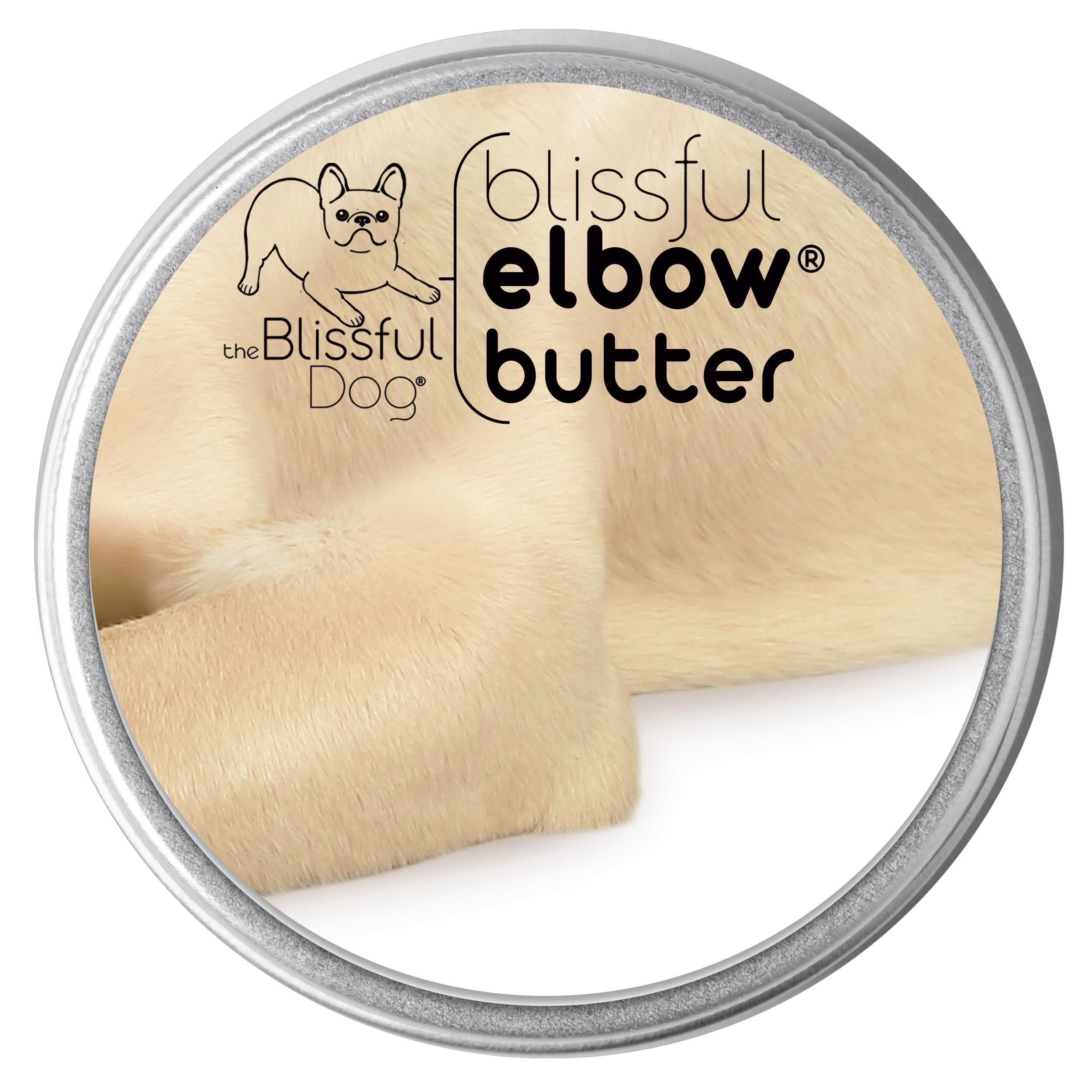 The Blissful Dog Elbow Butter, Moisturizer for Dry, Cracked Elbow Calluses, Versatile Dog Balm, Lick-Safe Balm, 8 oz.