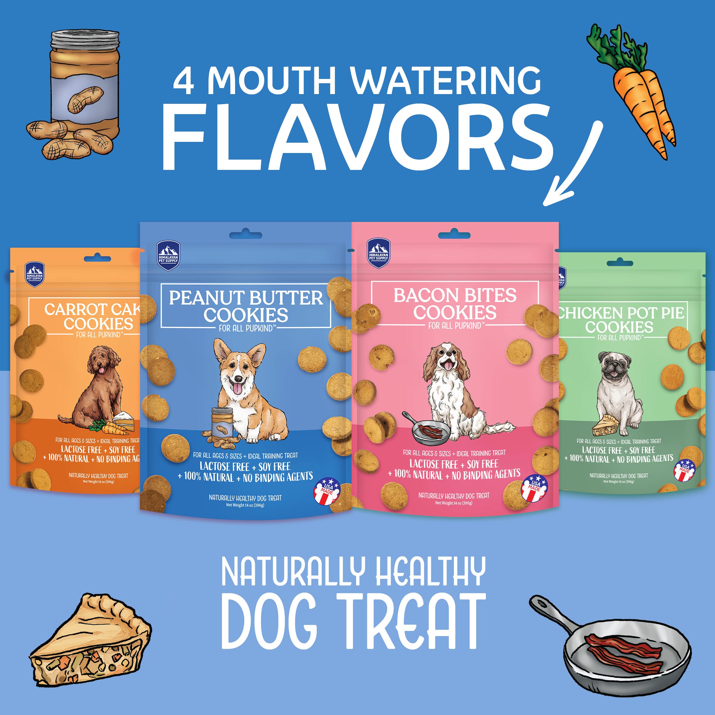 Himalayan Dog Cookies Peanut Butter 14Oz