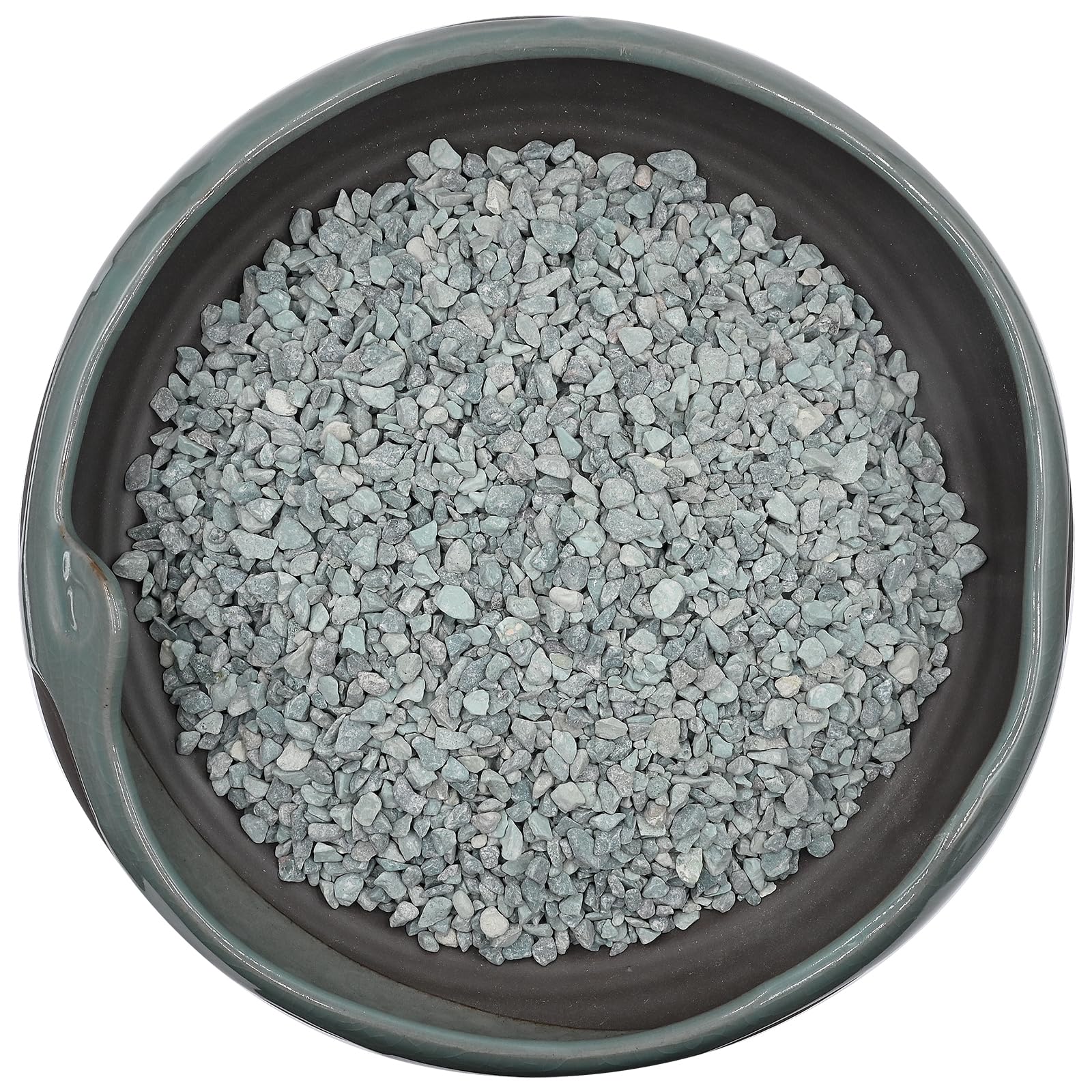 2 LBS Blue Pea Gravel, Natural Succulent and Cactus Gravel Pebbles, Pebbles for Indoor Plants, Natural Gardens Mulching, for Hou