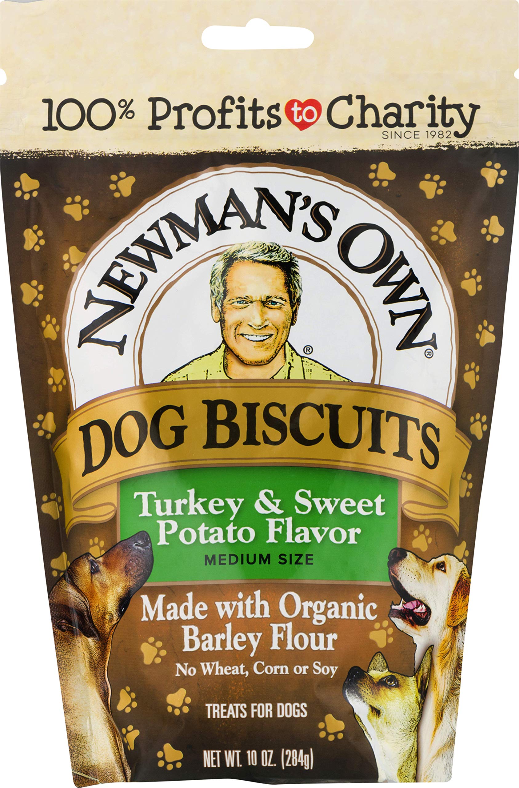 Newman's Own Dog Biscuits, Turkey & Sweet Potato, 10-oz. (Pack of 6)