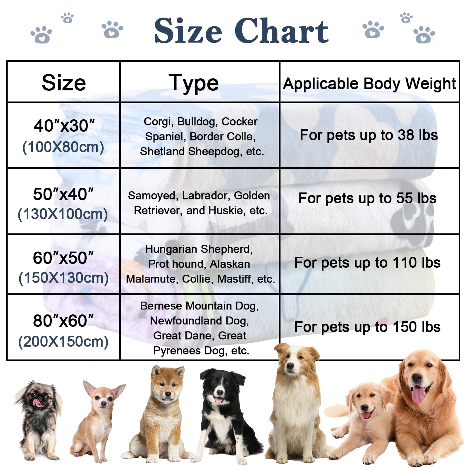 Ahoocustom Dog Blanket,Super Soft Fluffy Premium Fleece Pet Puppy Blanket For Large Medium Dog Cat Mat Cover For Bed Couch,Cute