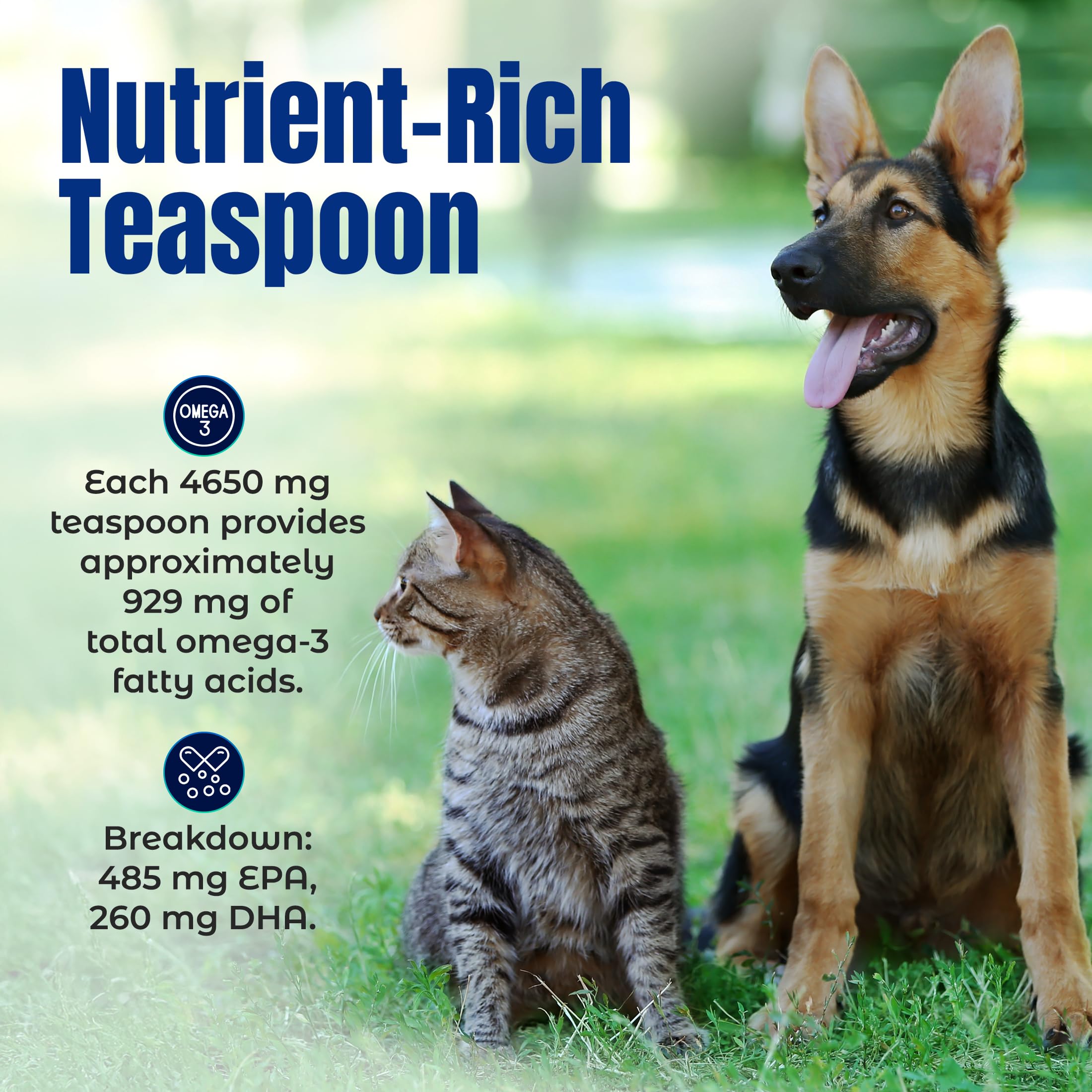Life Line Pet Nutrition Wild Alaskan Fish Oil for Dogs and Cats 32oz - Omega 3 Fish Oil Supplement for Skin & Coat - Supports Br