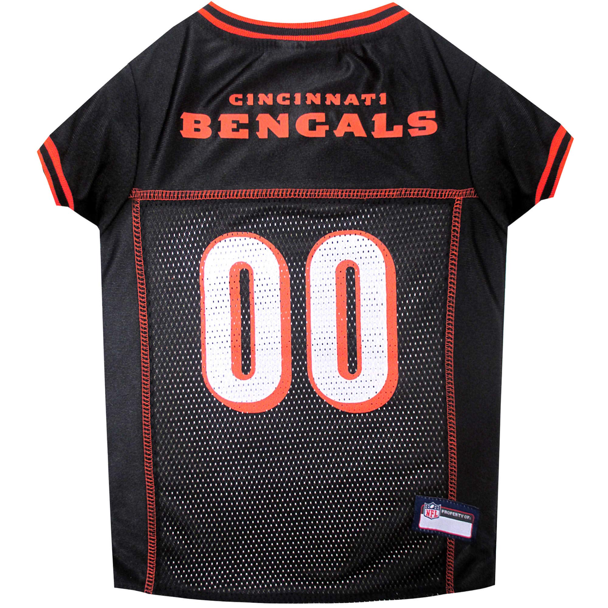 Pets First Cincinnati Bengals Dog Jersey, Size: X-Small. Best Football Jersey Costume for Dogs & Cats. Licensed Jersey Shirt.