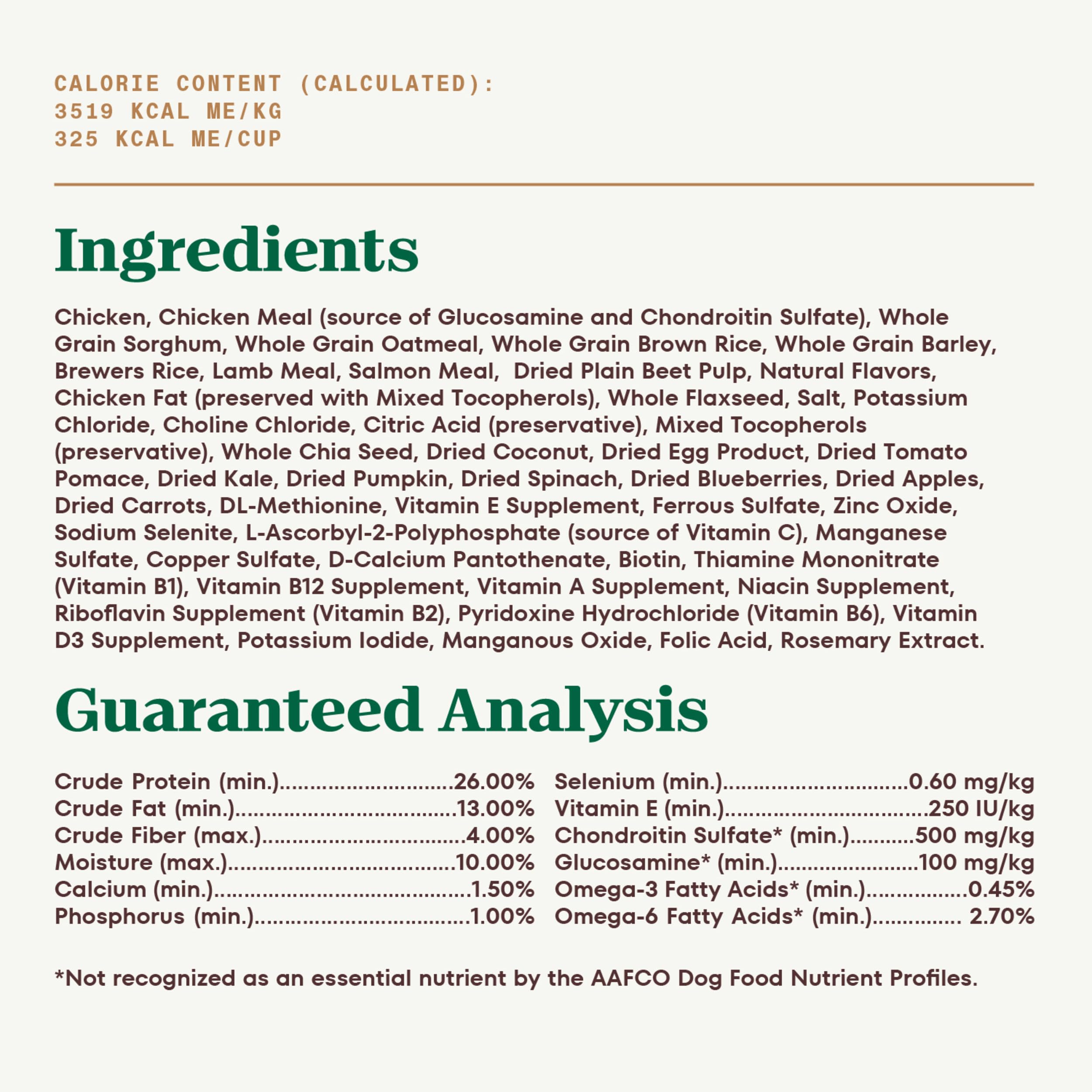 Nutro Ultra Senior Dry Dog Food with a Trio of Proteins from Chicken, Lamb and Salmon, 30 lb. Bag