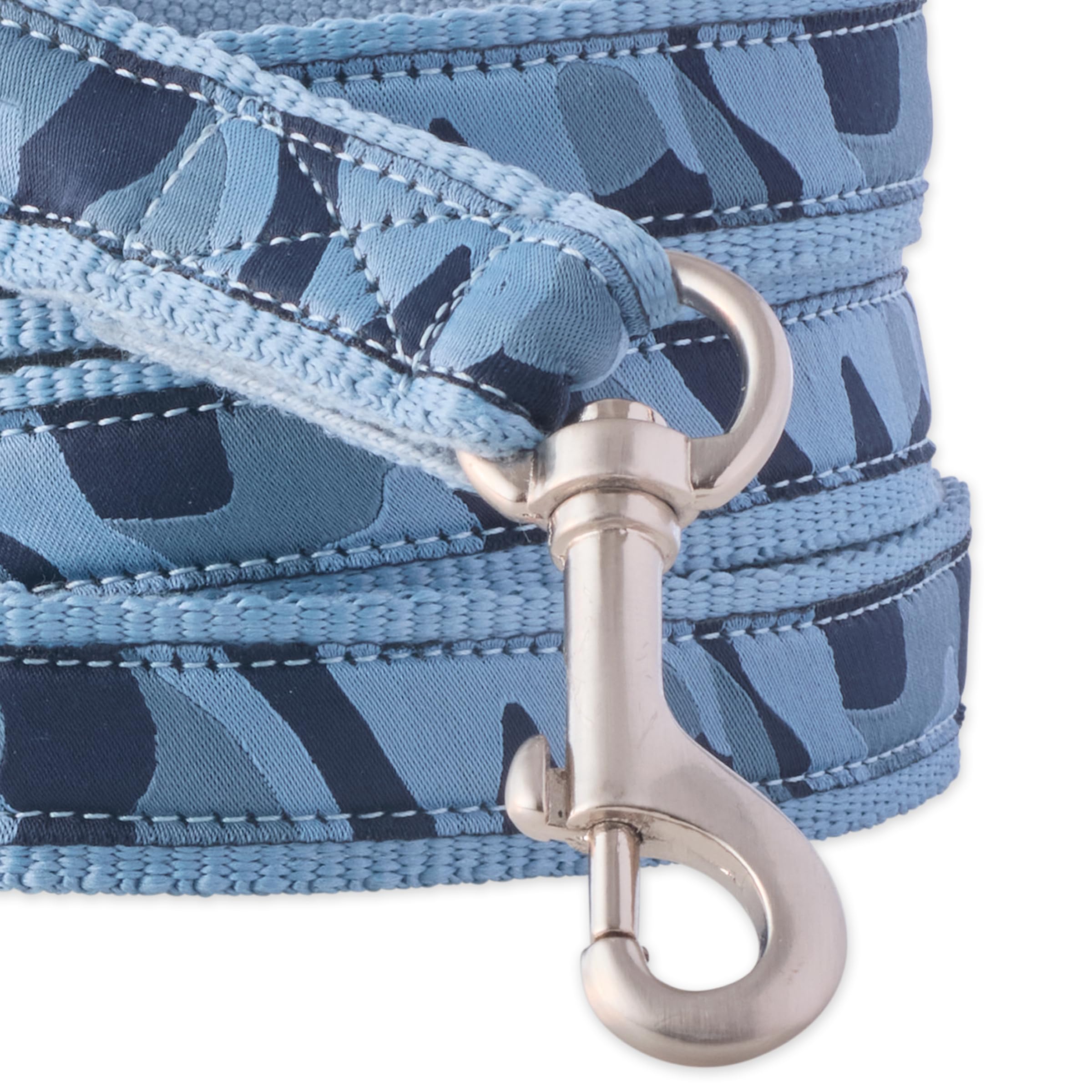 Pet Passion Recycled Ribbon Dog Leash 7 Ft. For All Pet Breeds, Camo-Navy, One Size
