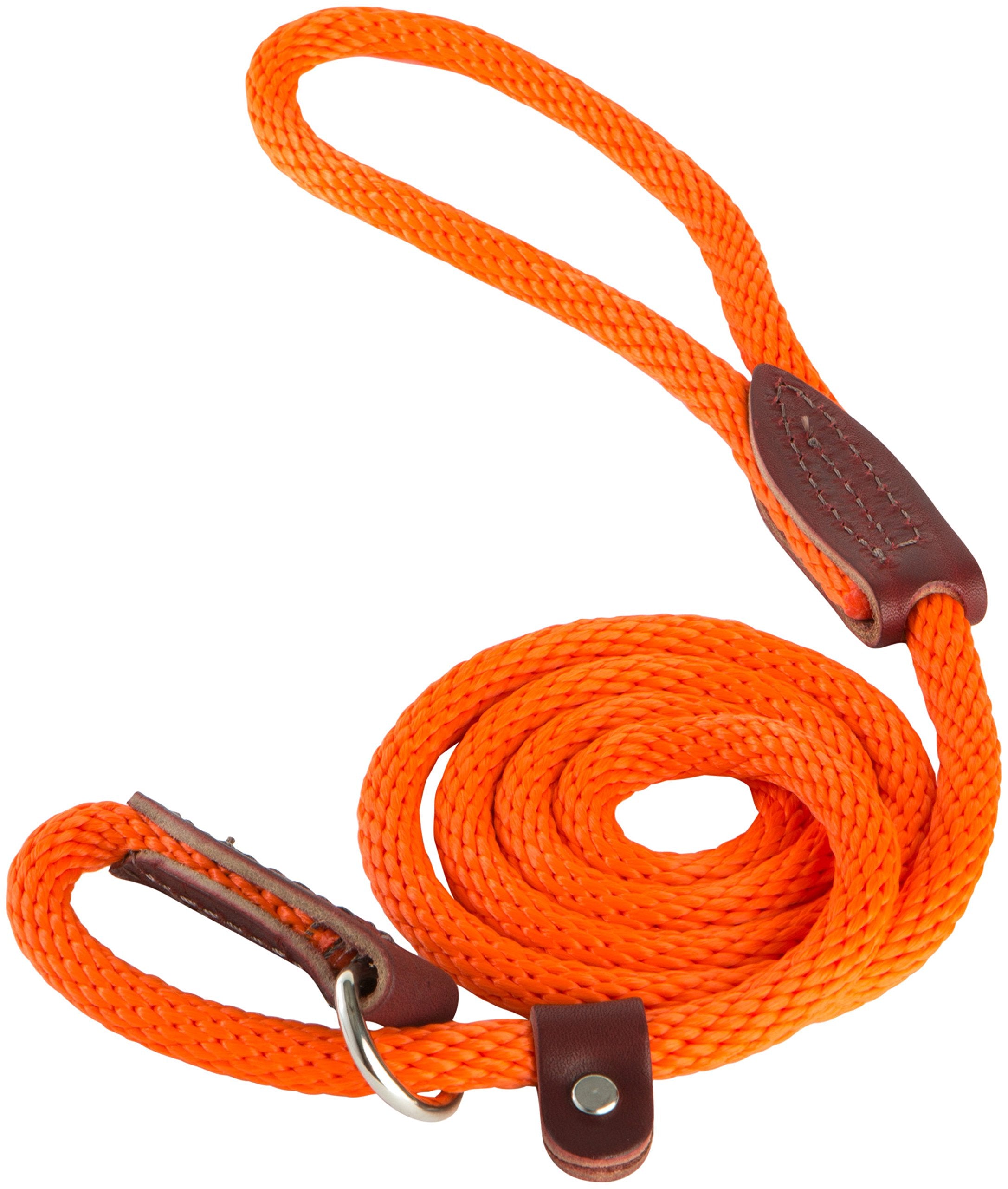 Omnipet British Rope Slip Lead For Dogs, 6', Orange