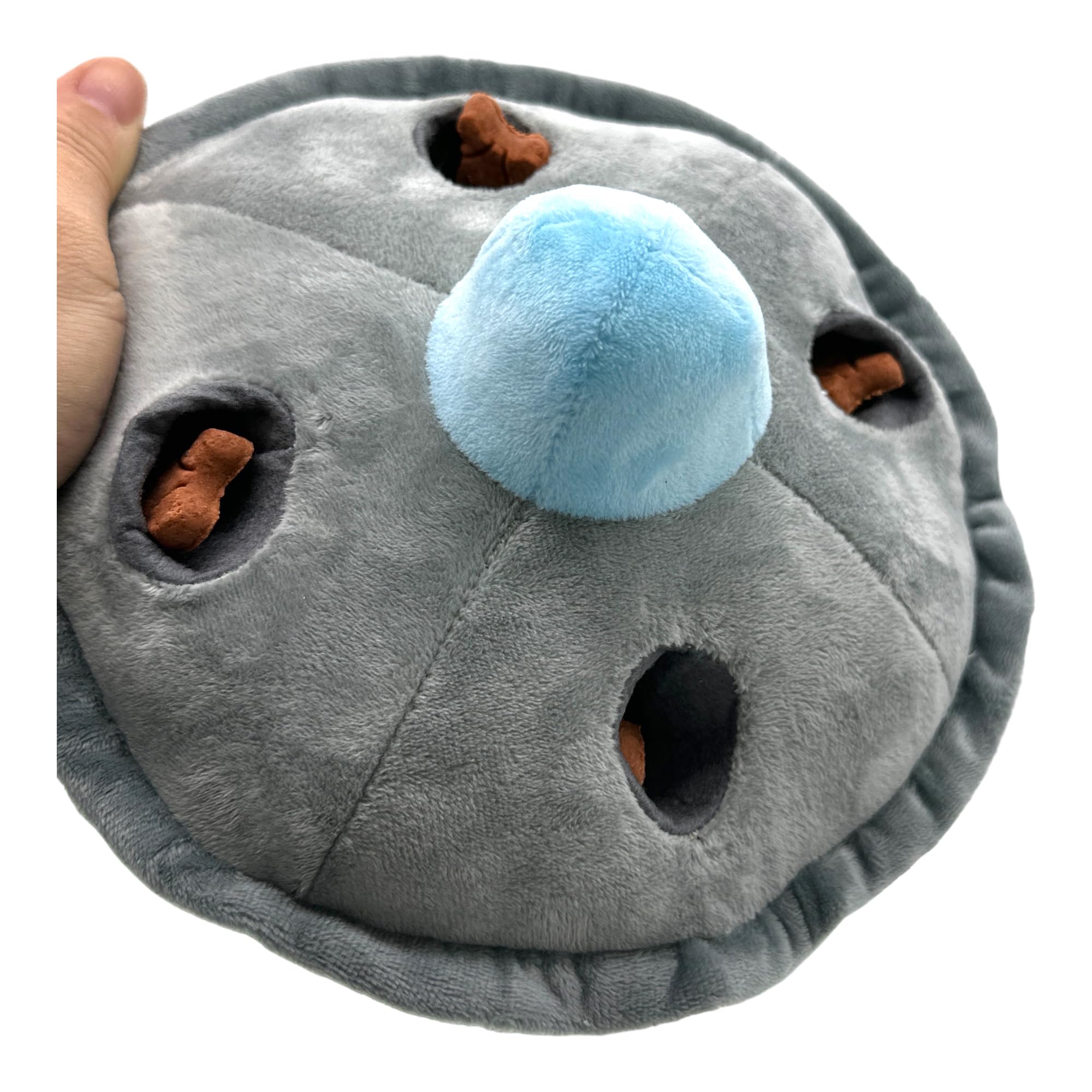 Ufo And Aliens Dog Toy Funny Flying Saucer Stuffed Chew Toy With Hidden Treat Holes And Removable Aliens - Rip And Reveal Intera