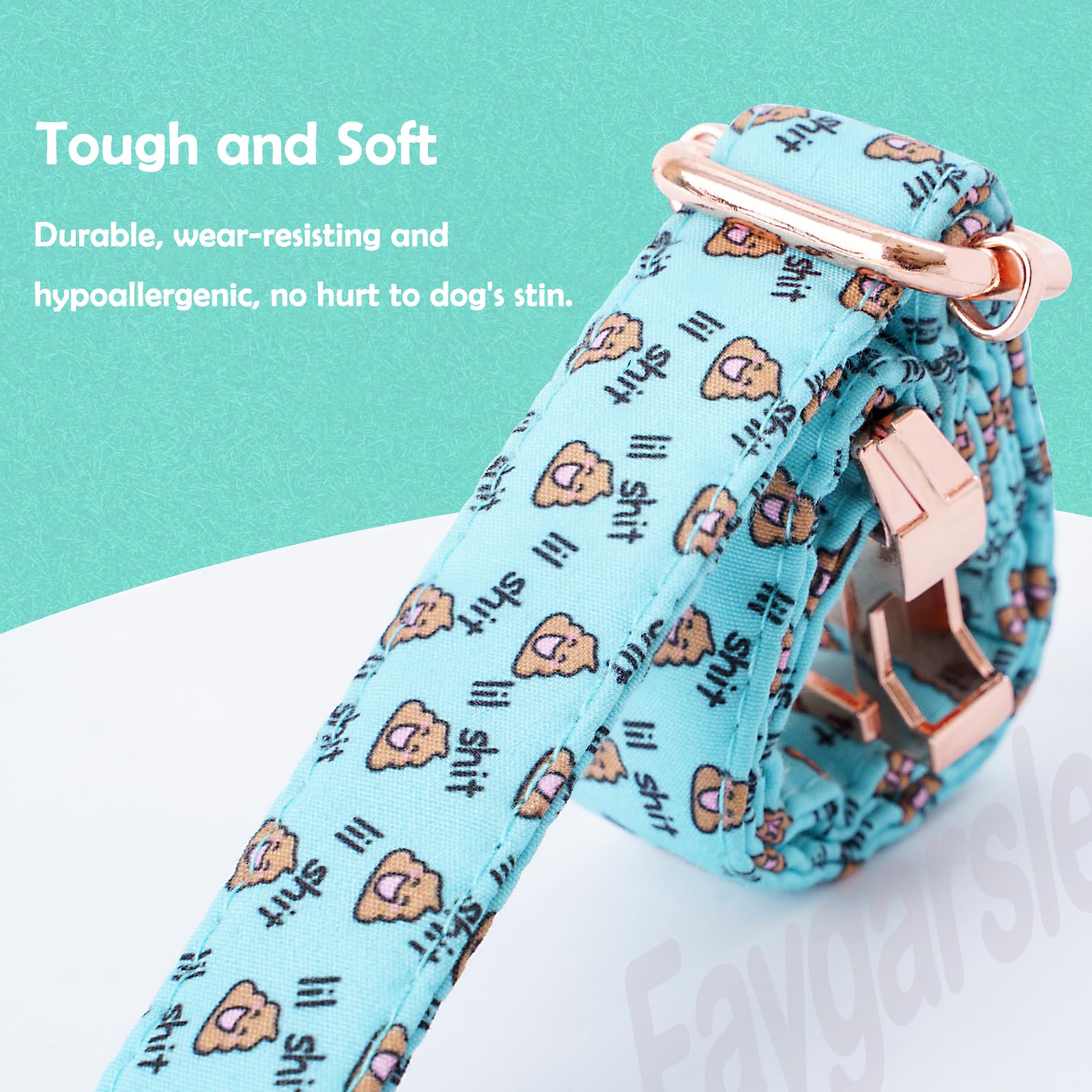 Faygarsle Blue Dog Collar For Small Medium Large Dogs Cute Puppy Collars For Female Dogs Funny Dog Collars For Summer Spring Wed