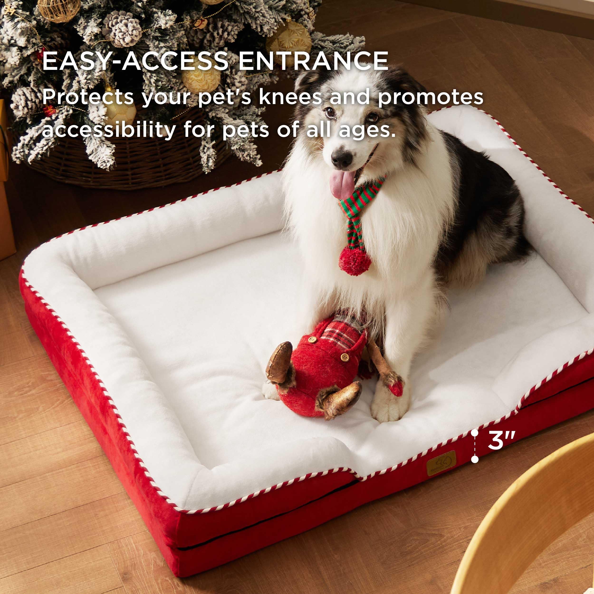 Bedsure XL Orthopedic Dog Bed for Extra Large Dogs - Washable XLarge Dog Cat Bed Waterproof, Comfort Dogs Couch Sofa with Washab