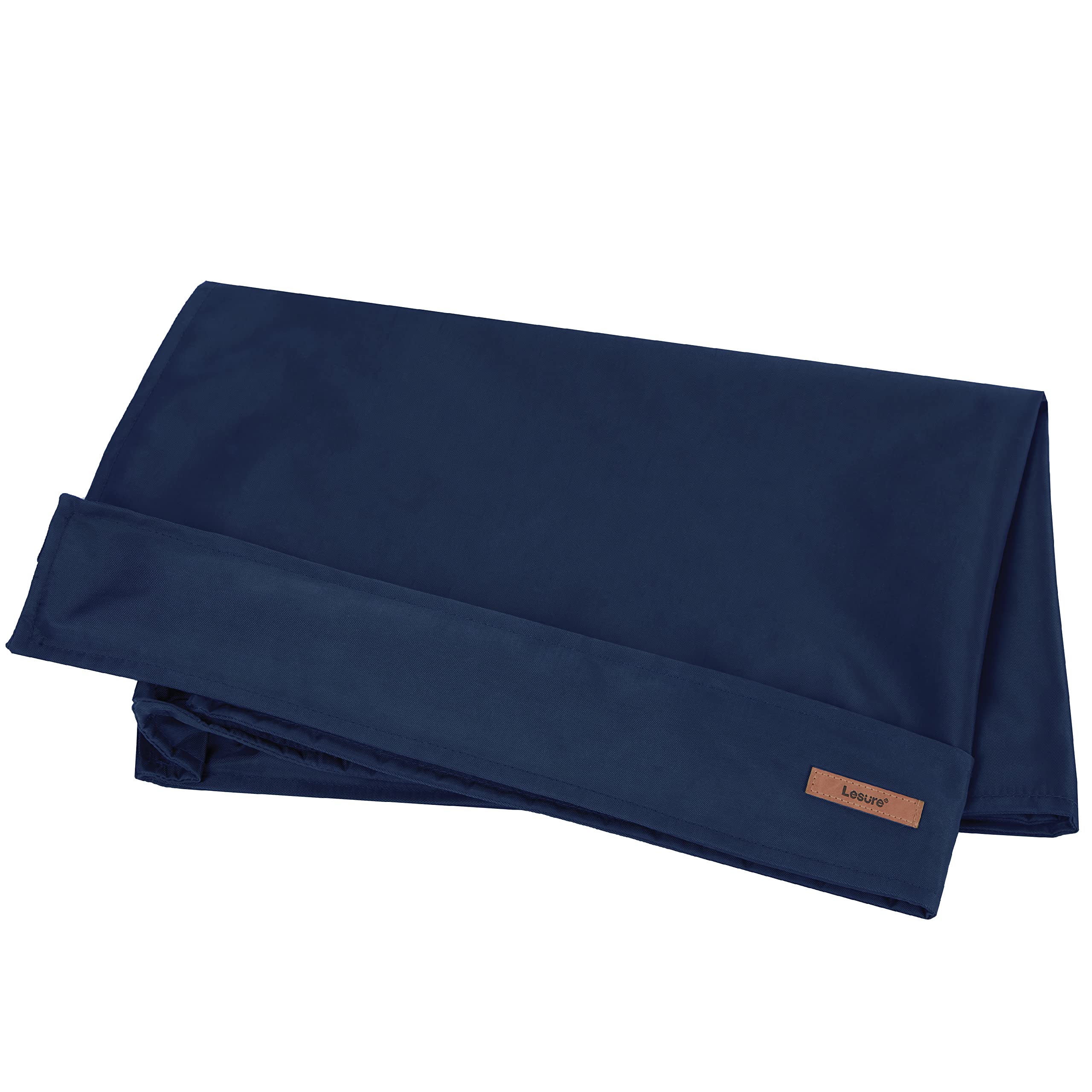 Lesure Water-Resistant Dog Bed Cover - Medium Washable Replacement Cover For Pet Mat 30X20X3 Inches, Navy