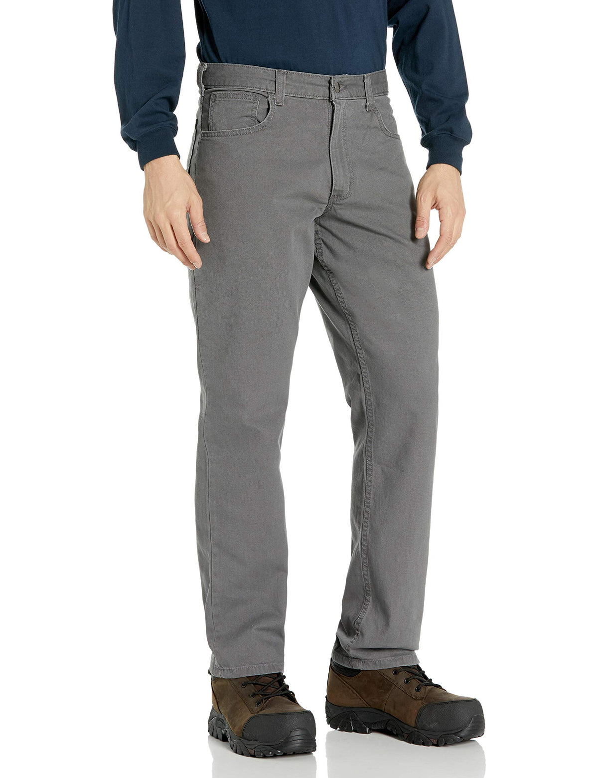 Carhartt Mens Rugged Flex Rigby Five Pocket Pant, Gravel, 38W X 34L