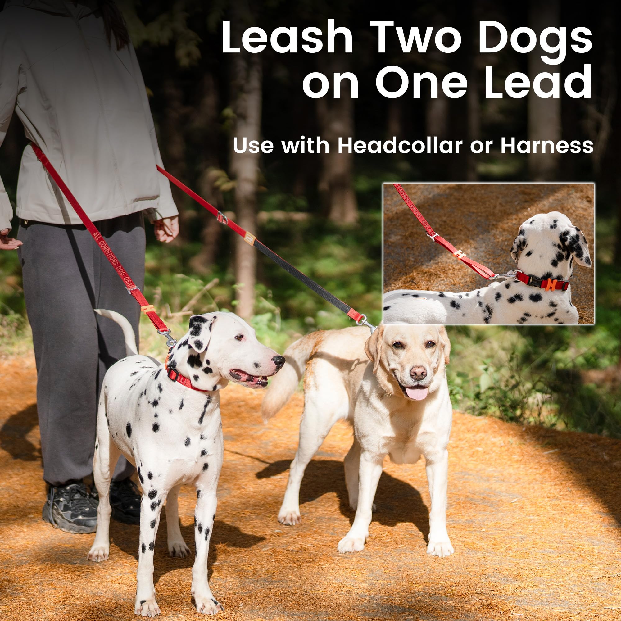 Howgo 8-In-1 Multifunctional Hands Free Dog Training Leash With Padded Handle, 8.5 Ft Nylon Adjustable Length, Lightweight Aviat