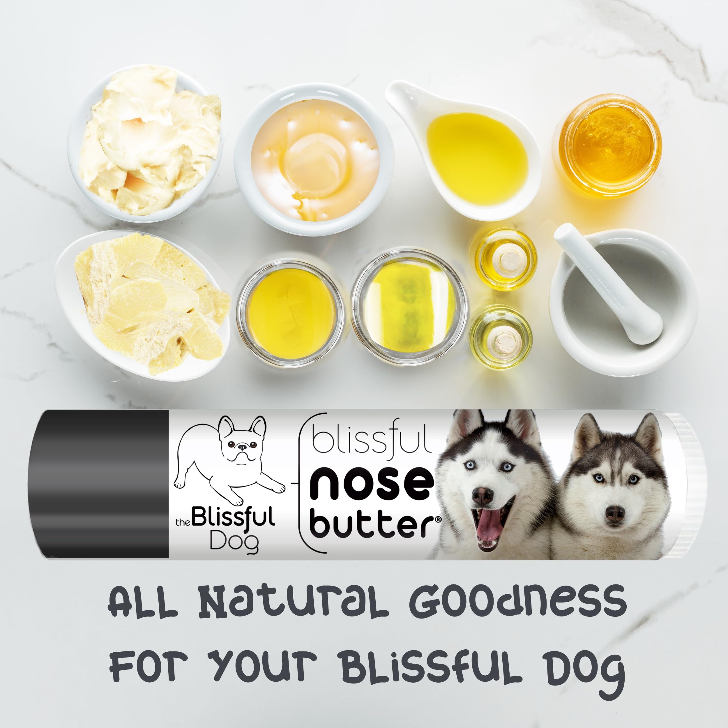 The Blissful Dog Husky Unscented Nose Butter, 0.15-Ounce