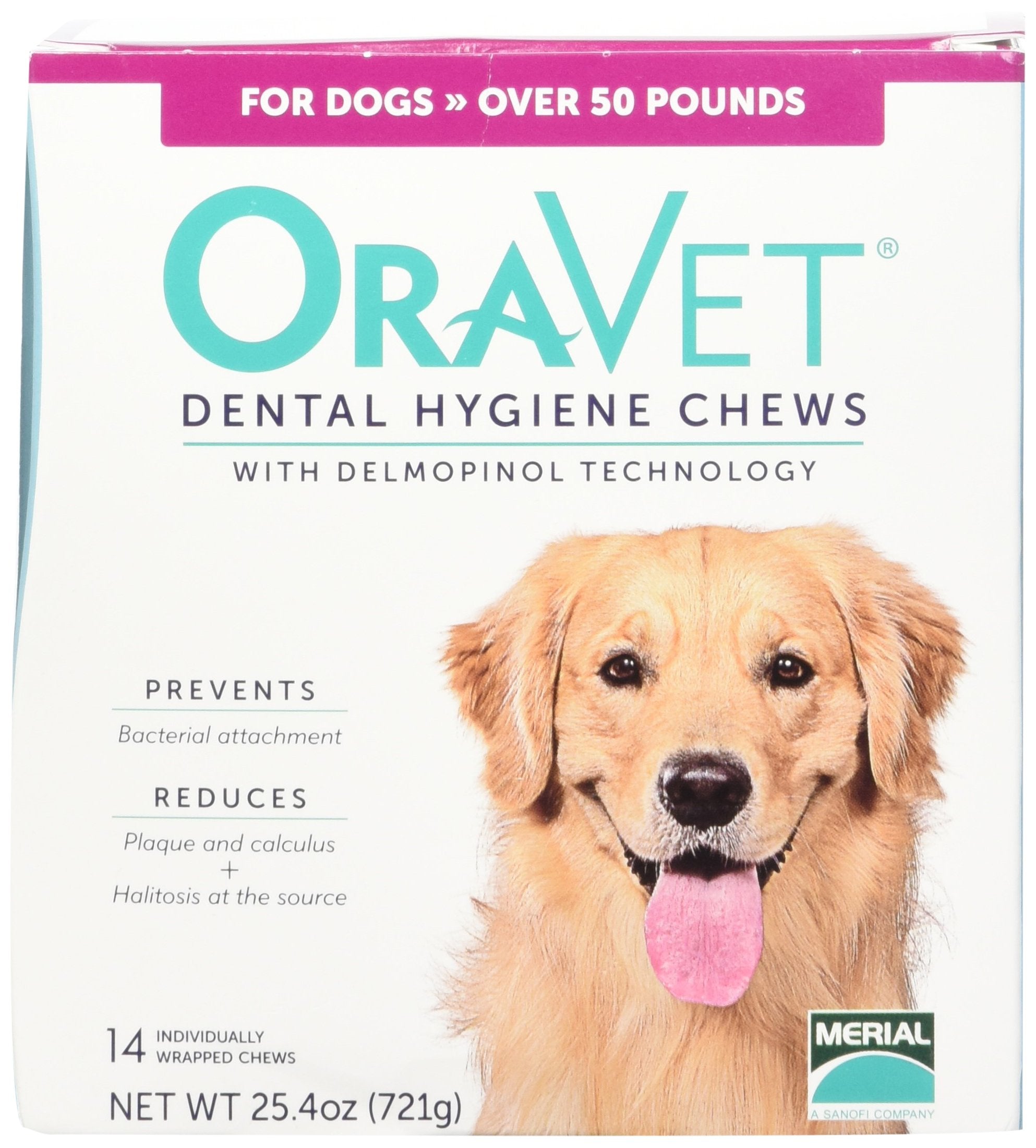 Oravet 14 Count Oravet Dental Hygiene Chew For Large Dogs