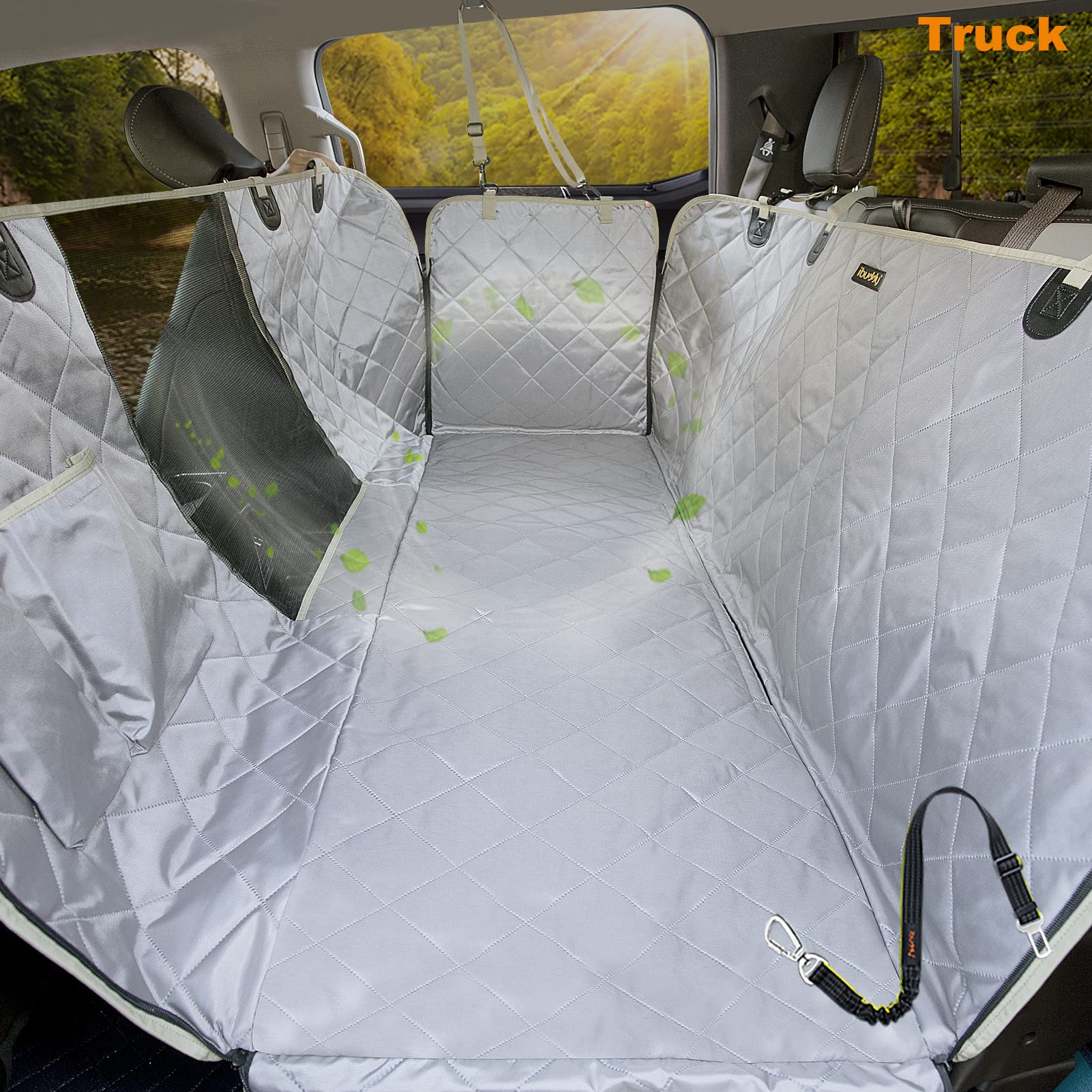Ibuddy Truck Dog Hammock - 100% Waterproof, Machine Washable X-Large Pet Seat Cover With Side Flap For Large Suv And Truck