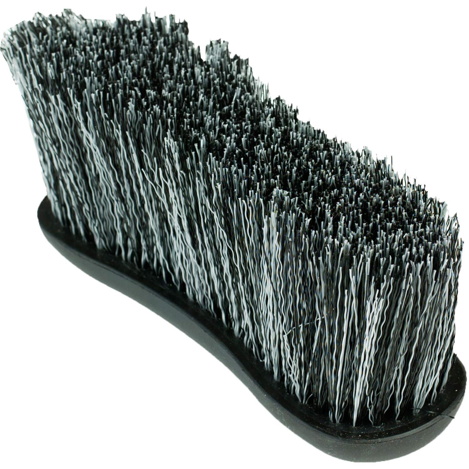 Horze Soft Grip Dandy Brush - Long Bristles - Black - One Size