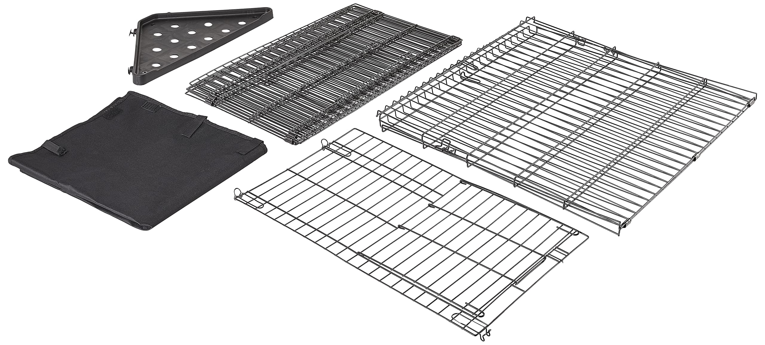 Amazon Basics Leakproof Canvas Bottom Guinea Pig Pet Cage With Divider Set, Black, 47.6'L X 24.2'W X 14.0'H