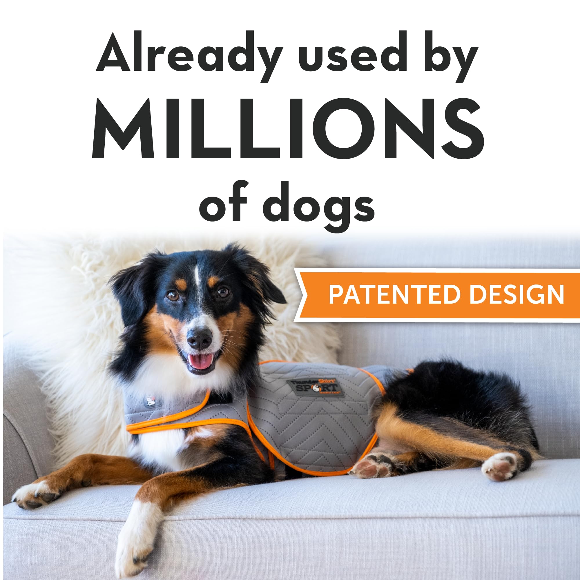 Thundershirt For Dogs, Large, Platinum Sport - Dog Anxiety Relief Calming Vest