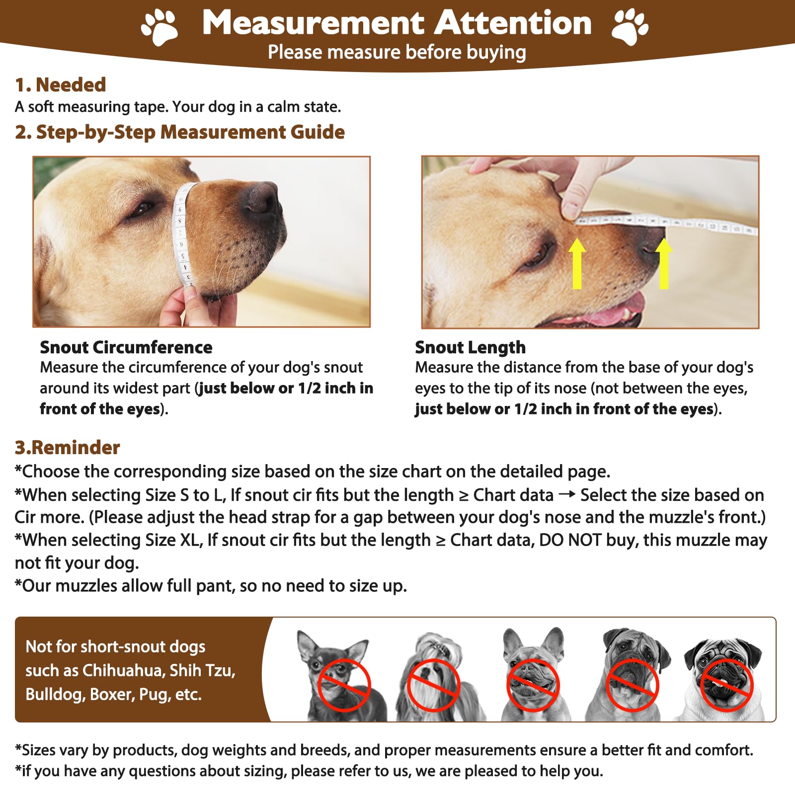 Mayerzon Dog Muzzle - Breathable Cage Mouth Guard for Dogs, Size M, Clear, Model TMPVC-CR-DTS, Prevents Biting & Chewing