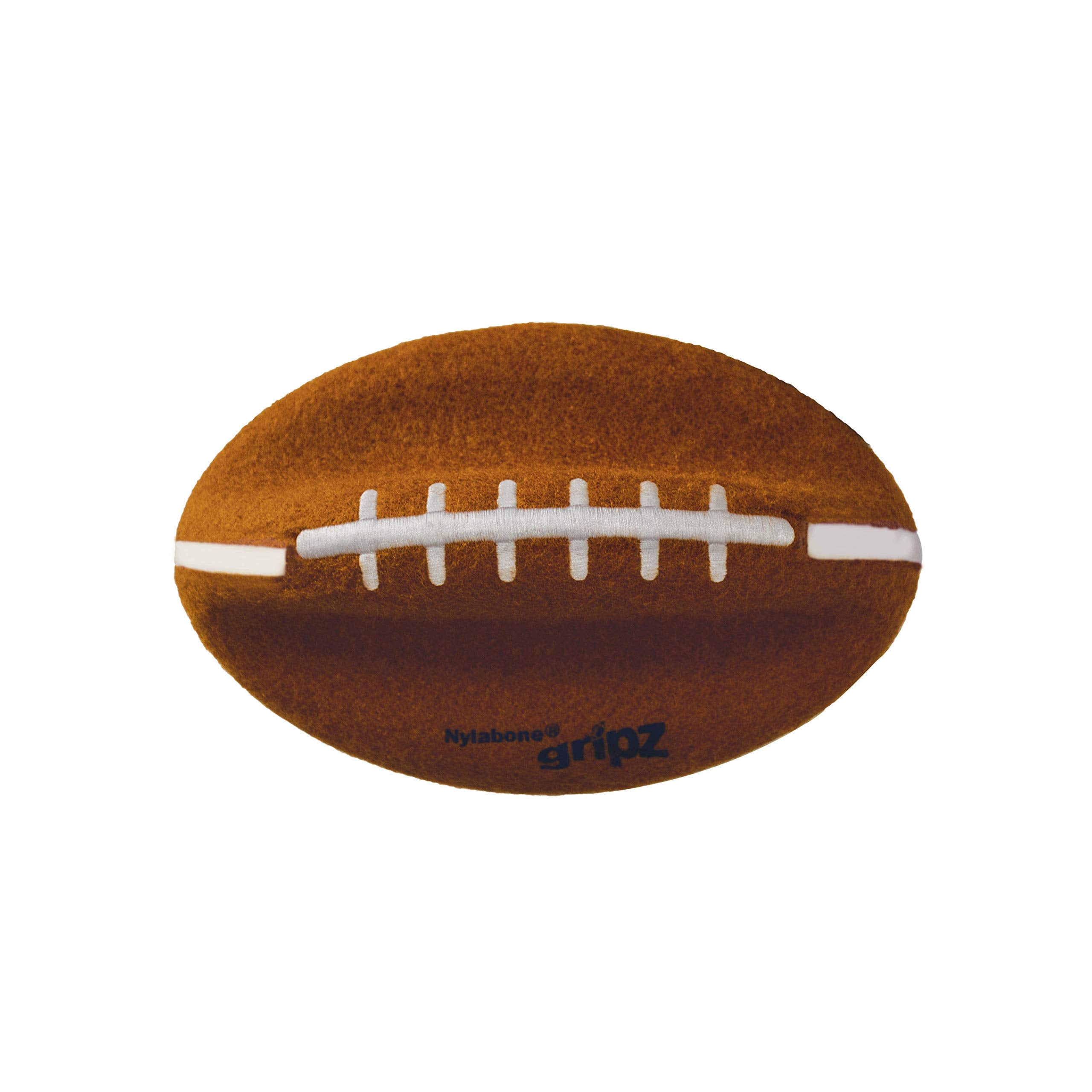 Nylabone Power Play Felt Football Gripz Fetch Toy, Squeaky Ball Chew Toy For Dogs, Medium (1 Count)