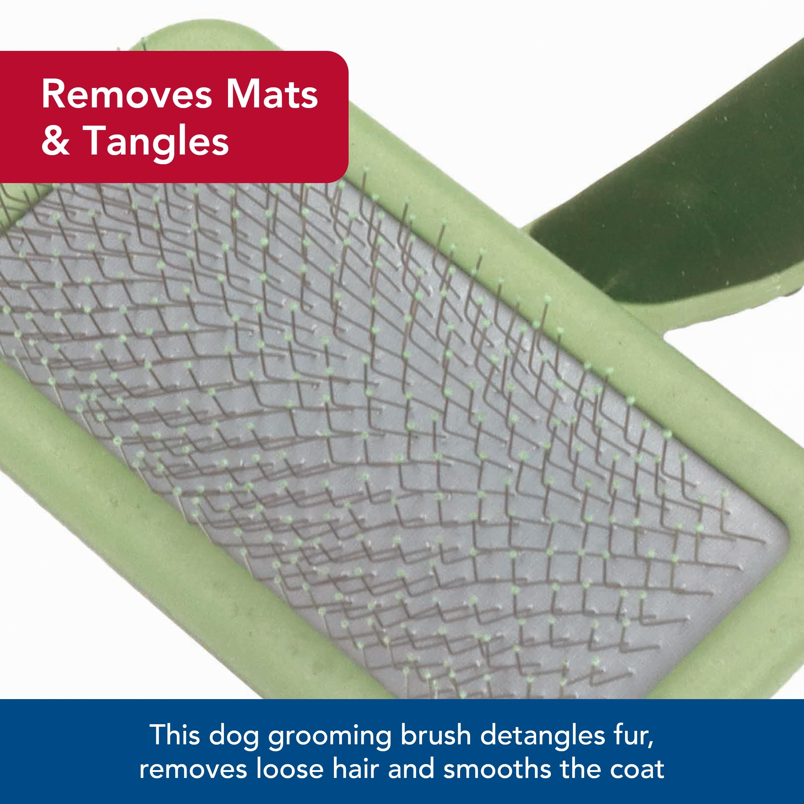 Coastal Pet Safari Dog Soft Slicker Brush - Dog Grooming Brush For Shedding - For Dogs With Short, Medium And Long Hair - Medium - 6.25' X 3.5'