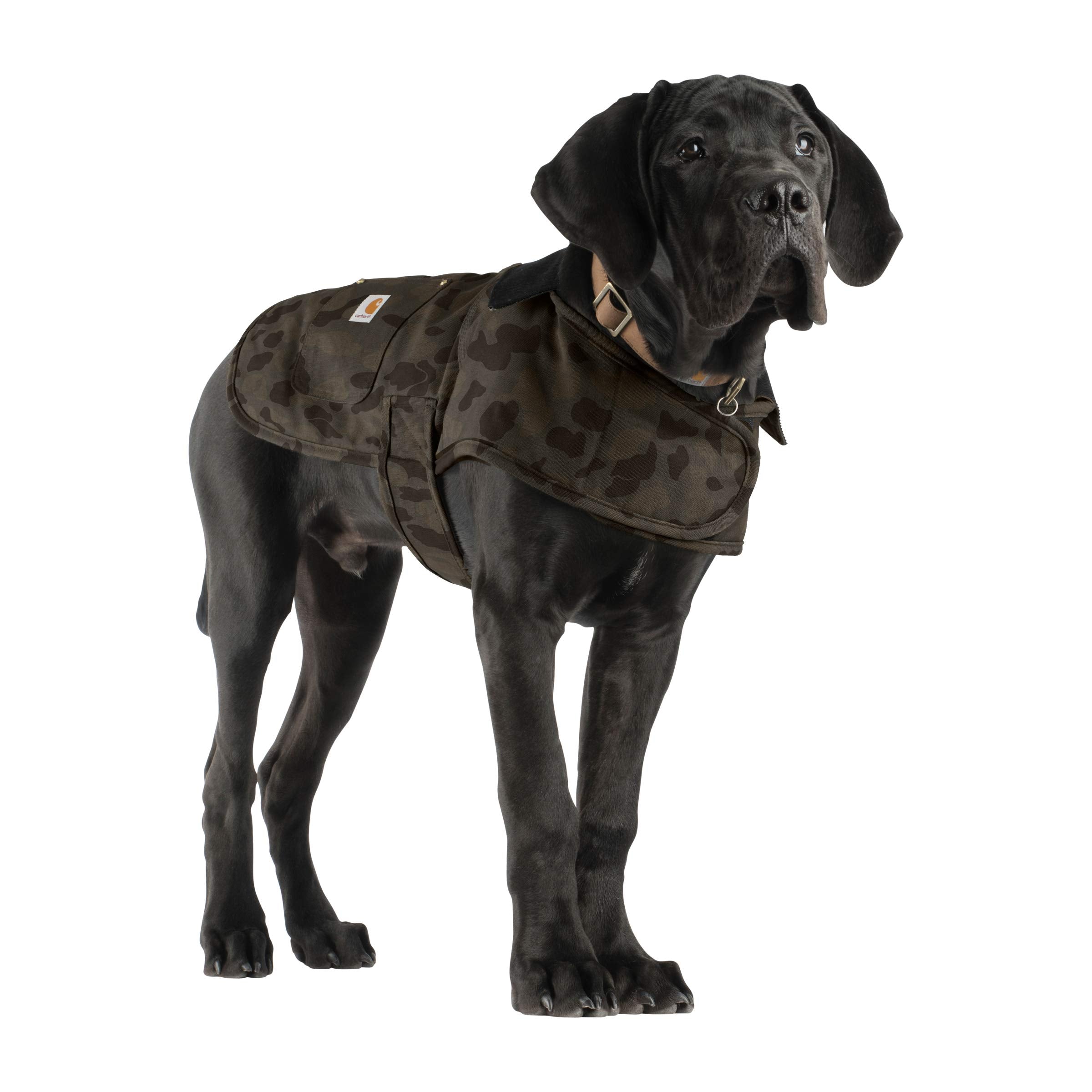 Carhartt Firm Duck Insulated Dog Chore Coat, Duck Camo Tarmac, Small