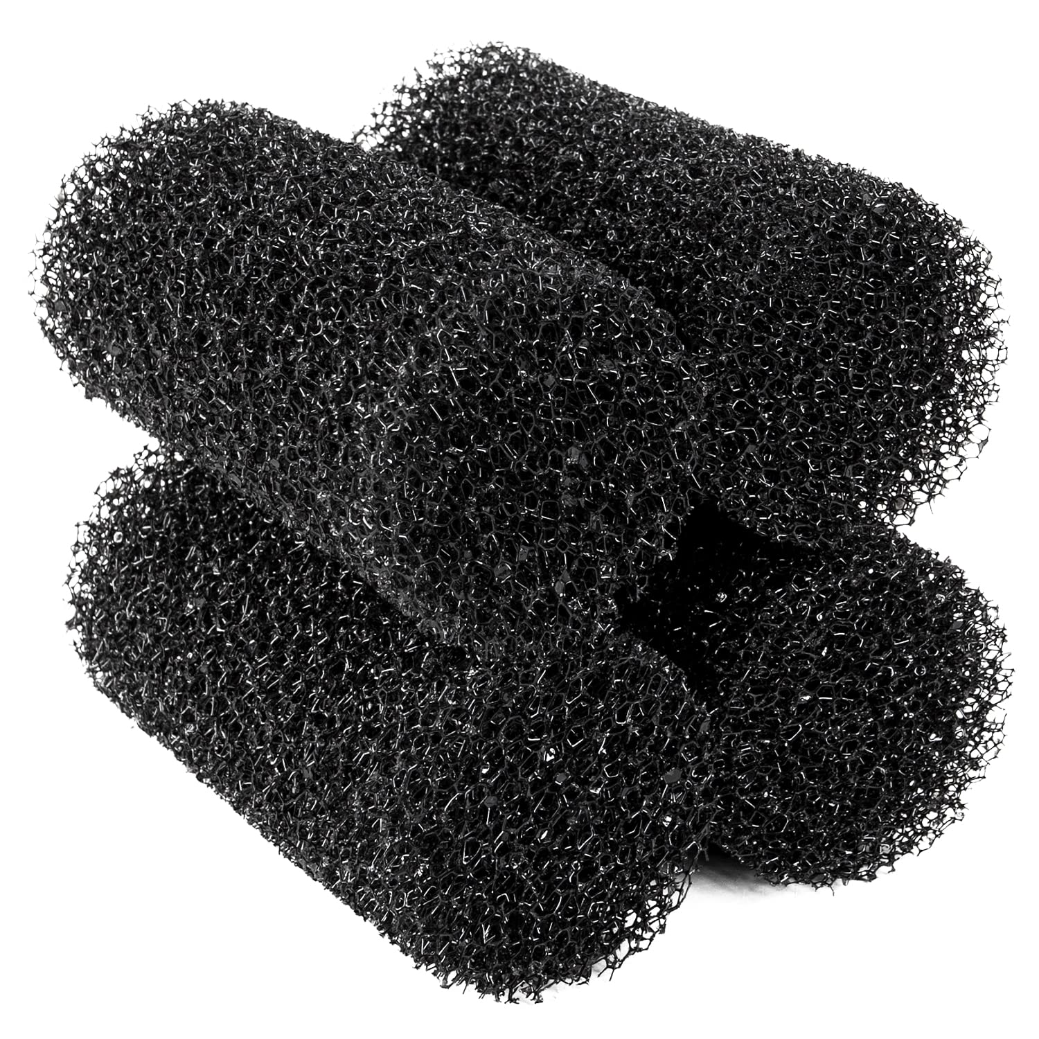 Yaubay 4 Pcs Internal Filter Sponge Foam, Aquarium Bio Sponge Rolls Of Fish Tank Filter Accessories 4.5'' X 2''