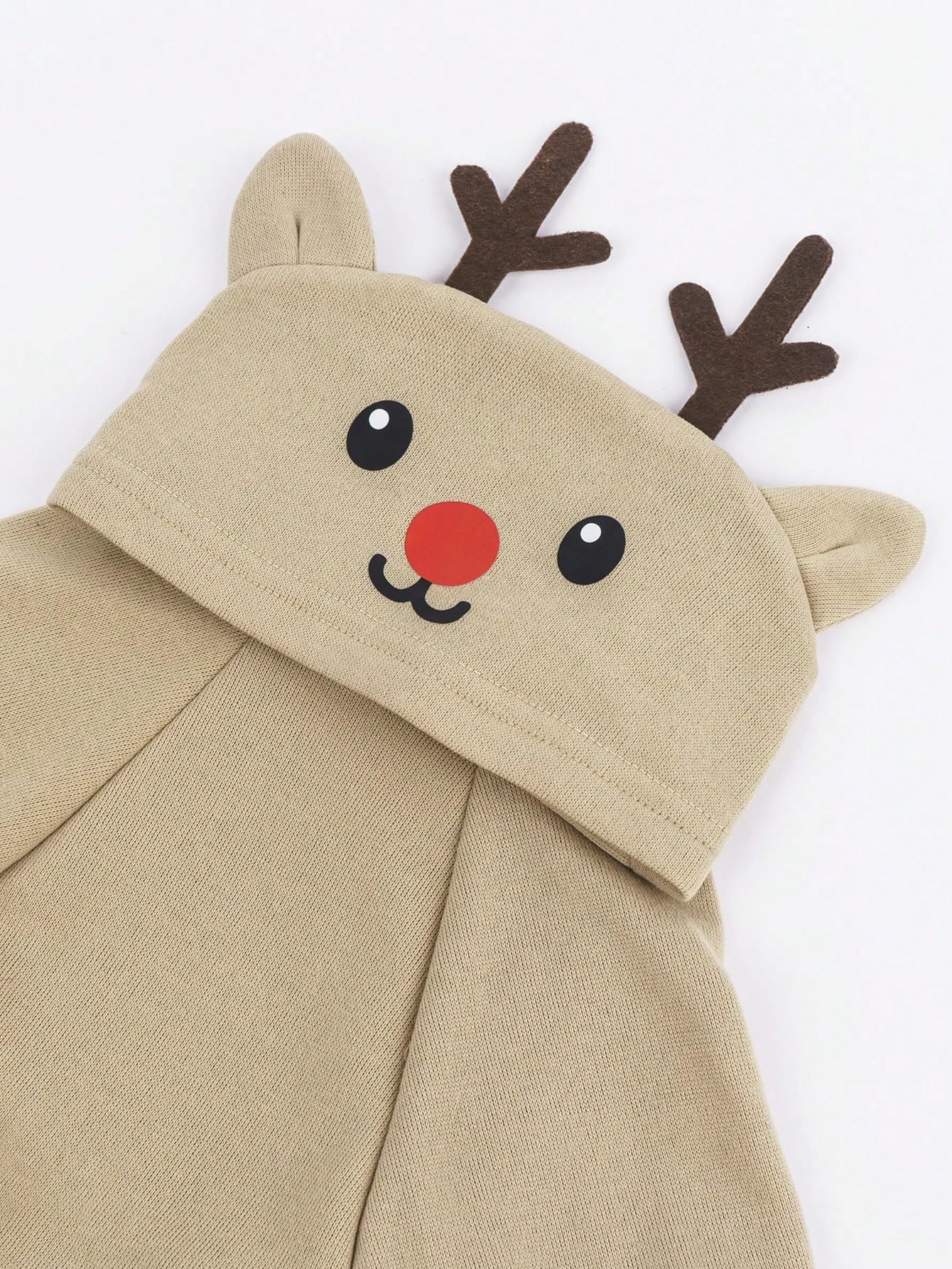 Qwinee Deer Design Dog Hoodie Dog Costume Holiday Halloween Costume Dog Shirt Sweatshirt Dog Clothes For Cat Puppy Small Medium Dogs Khaki S