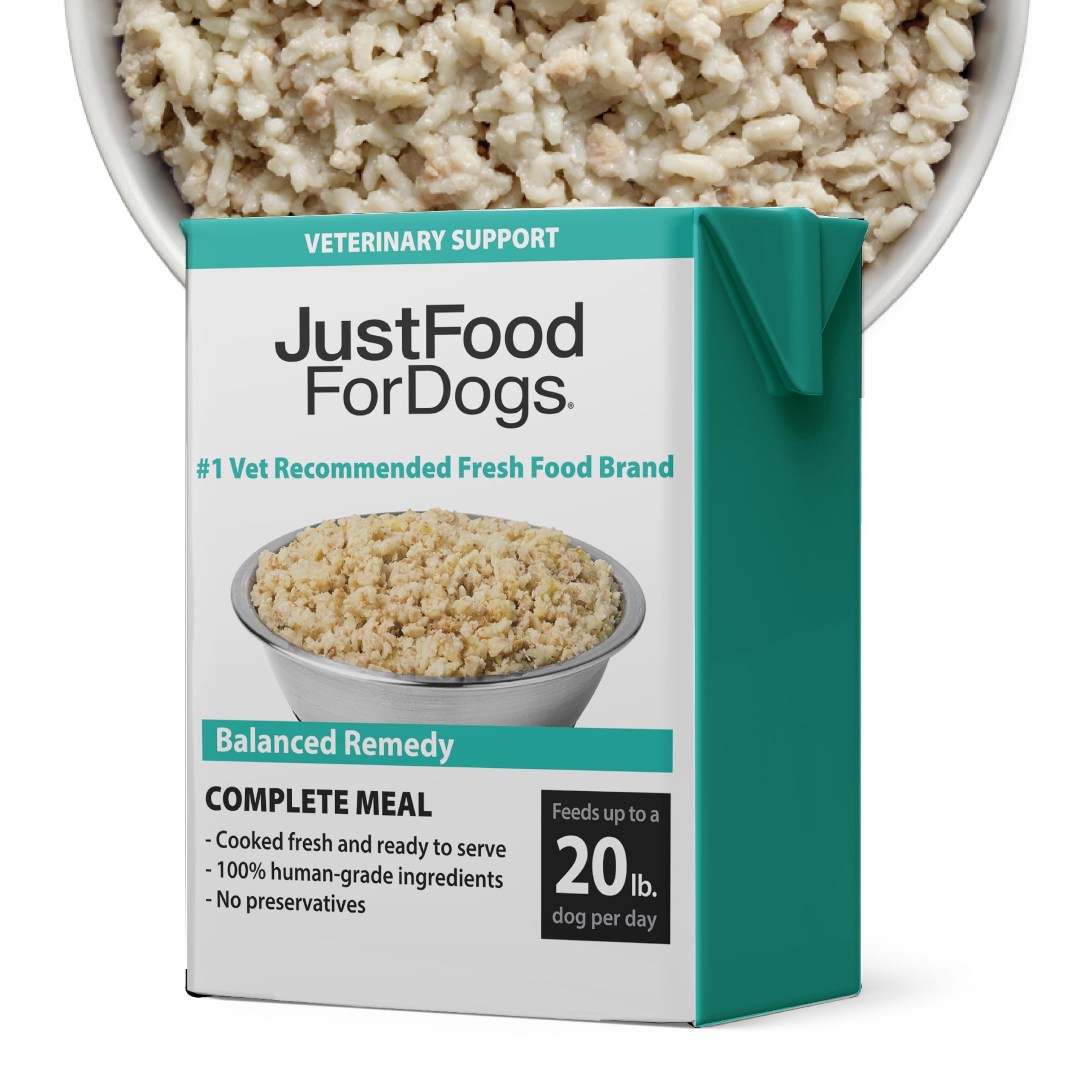 JustFoodForDogs Pantry Fresh Wet Dog Food, Complete Meal or Dog Food Topper, for Sensitive Stomachs, Balanced Remedy Human Grade