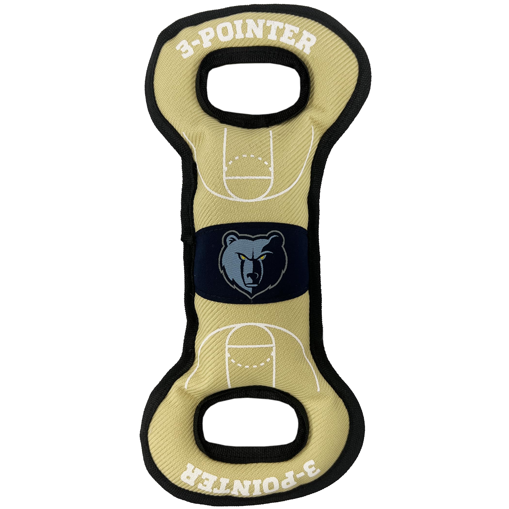 Pets First Nba Memphis Grizzlies Field Toy. - Tough Nylon Pet Toy With Double Trim Stitching & Inner Squeaker, One Size