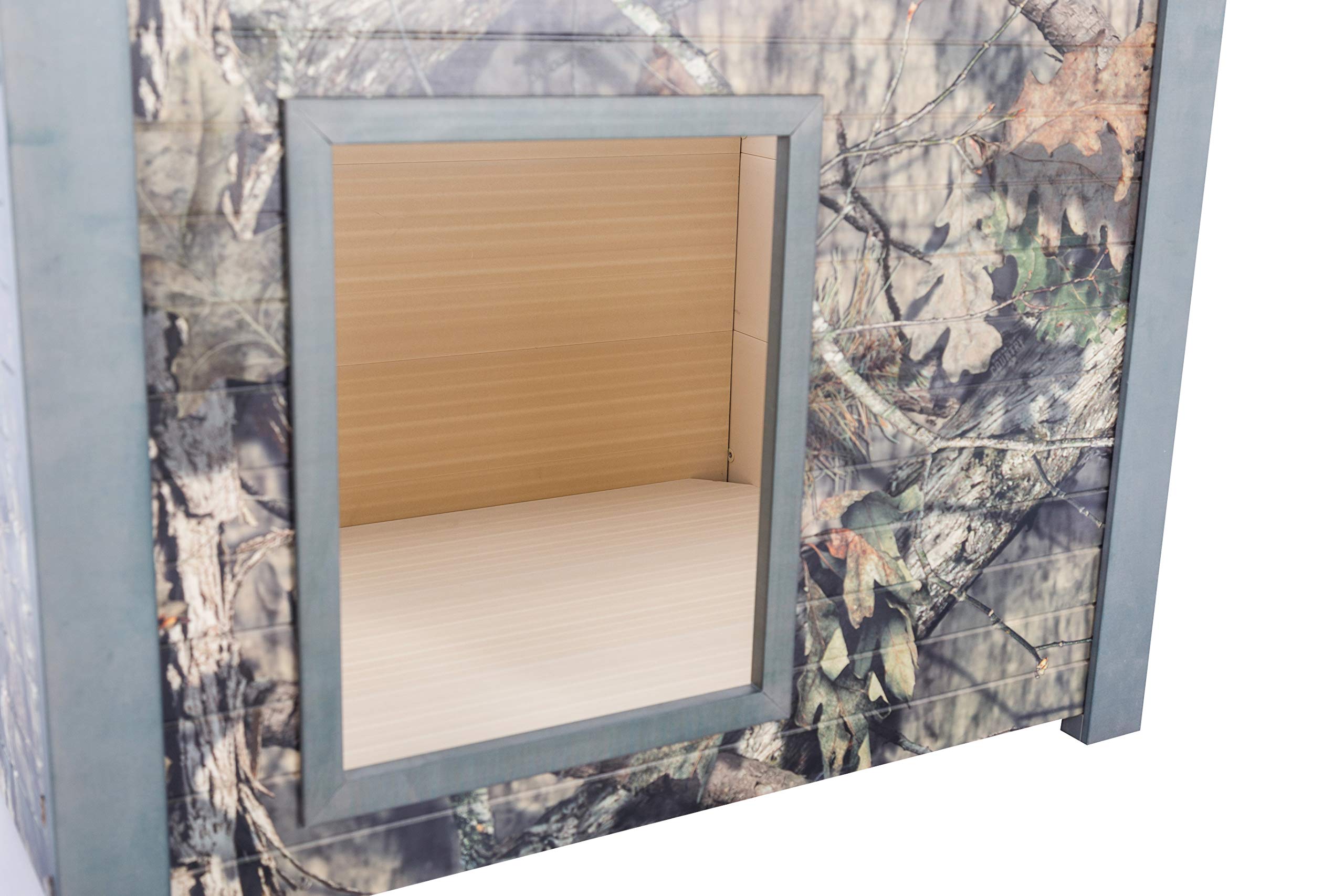 New Age Pet ECOFLEX Rustic Outdoor Dog House - Medium, Mossy Oak - Model ECOH206M