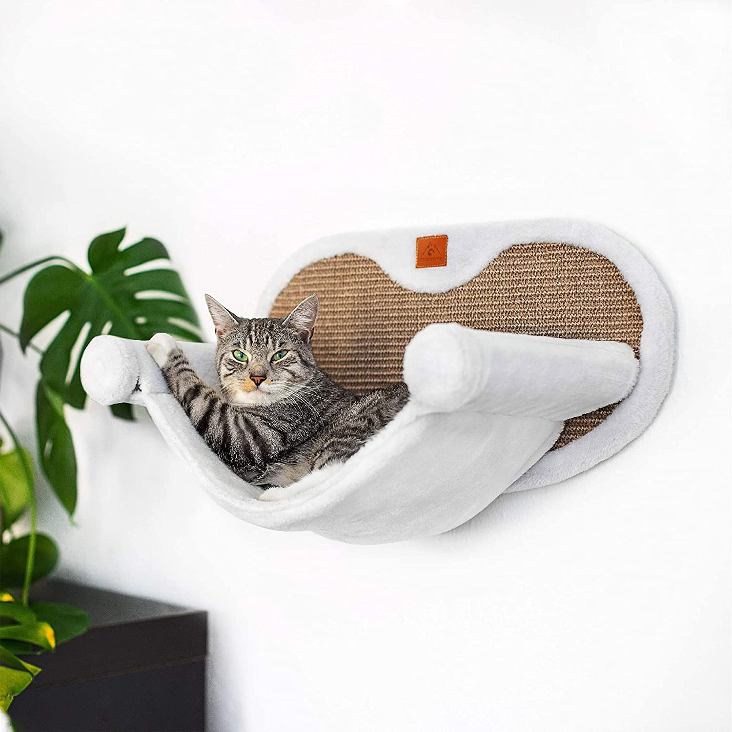 Pfotenolymp Hammock For Cats Stable With Wall Mounting For Cats Up To 10 Kg | Cat Hammock Complete Set | Cat Bed Lounger