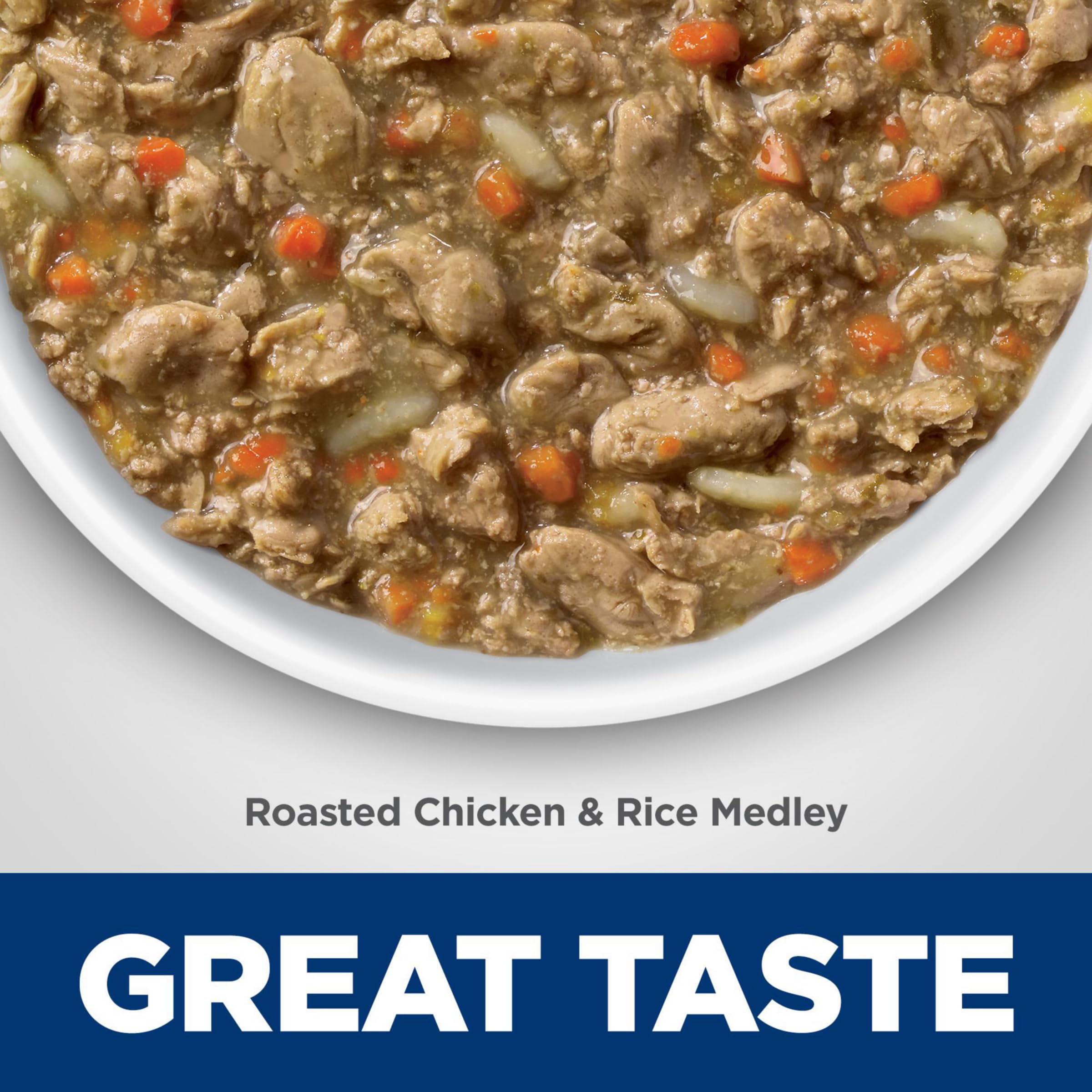 Hill's Science Diet Healthy Cuisine Wet Cat Food, Roasted Chicken & Rice Stew, 2.8 oz Can, Case of 24, Adult 1-6, White