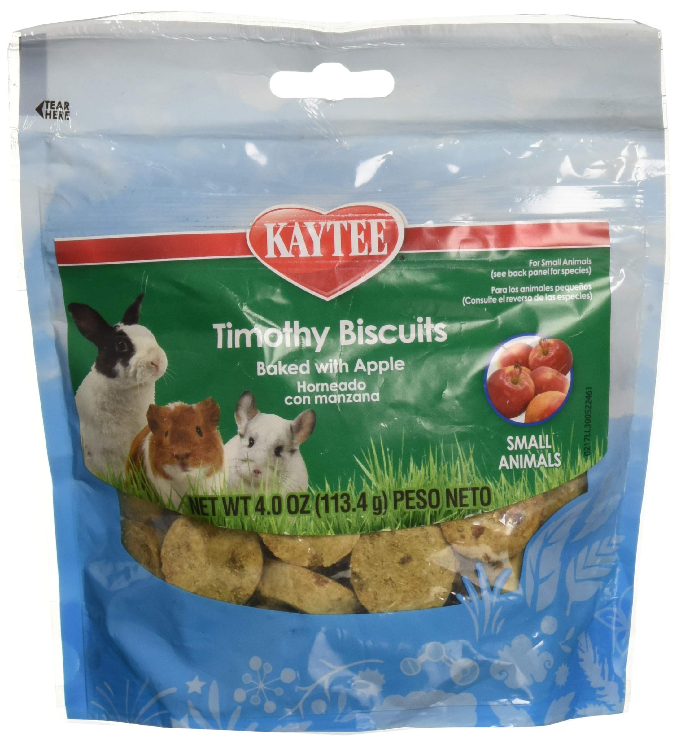 Kaytee (6 Pack Timothy Hay Baked Apple Small Animal Treats, 4-Ounce