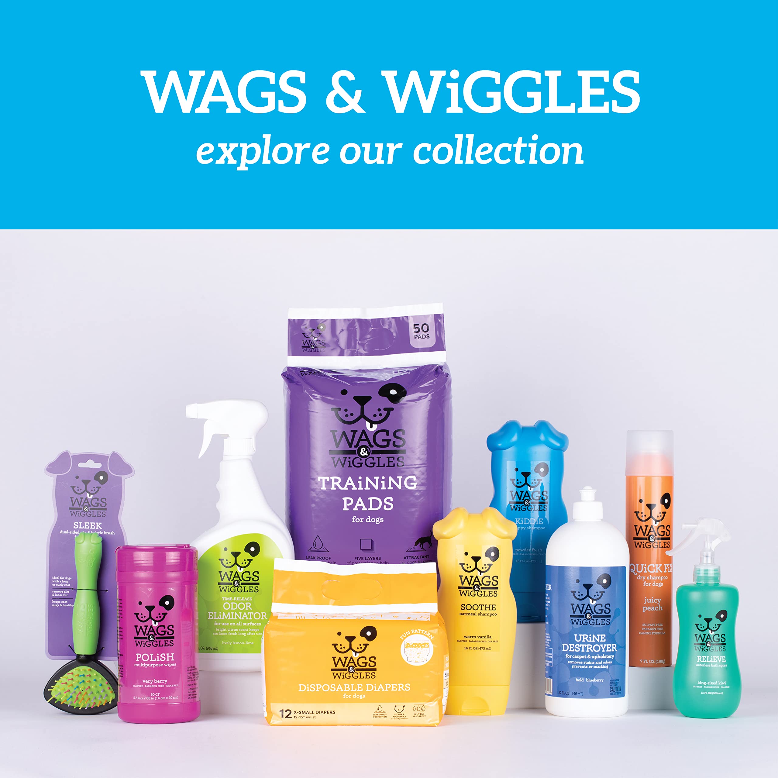 Wags & Wiggles Freshen Deodorizing Wipes For Dogs  Eliminate Odors From Your Dog'S Coat  Fresh Strawberries, 100 Count  Easy And