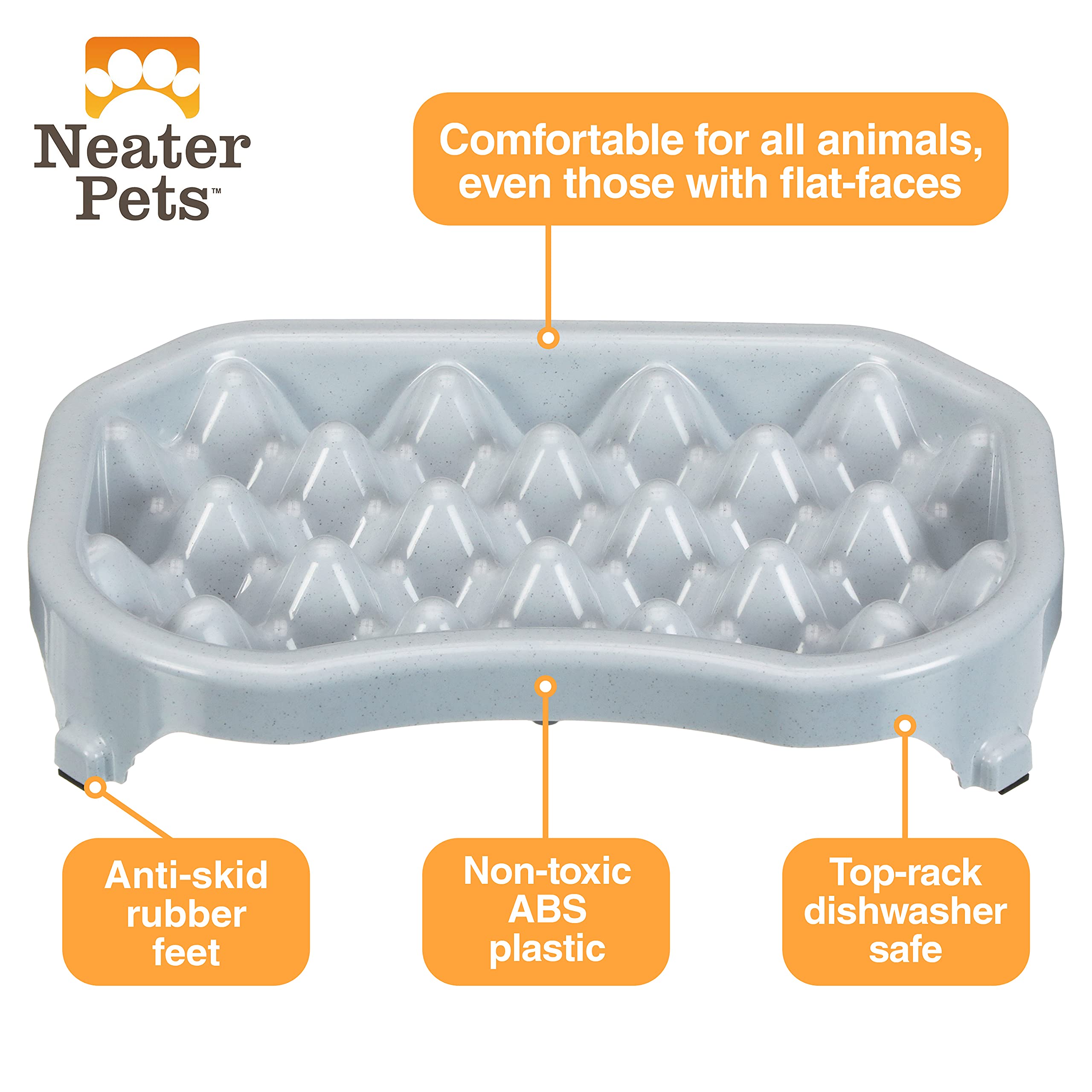 Neater Pet Brands - Neater Slow Feeder - Fun, Healthy, Stress Free Dog Bowl Helps Stop Bloat Prevents Obesity Improves Digestion