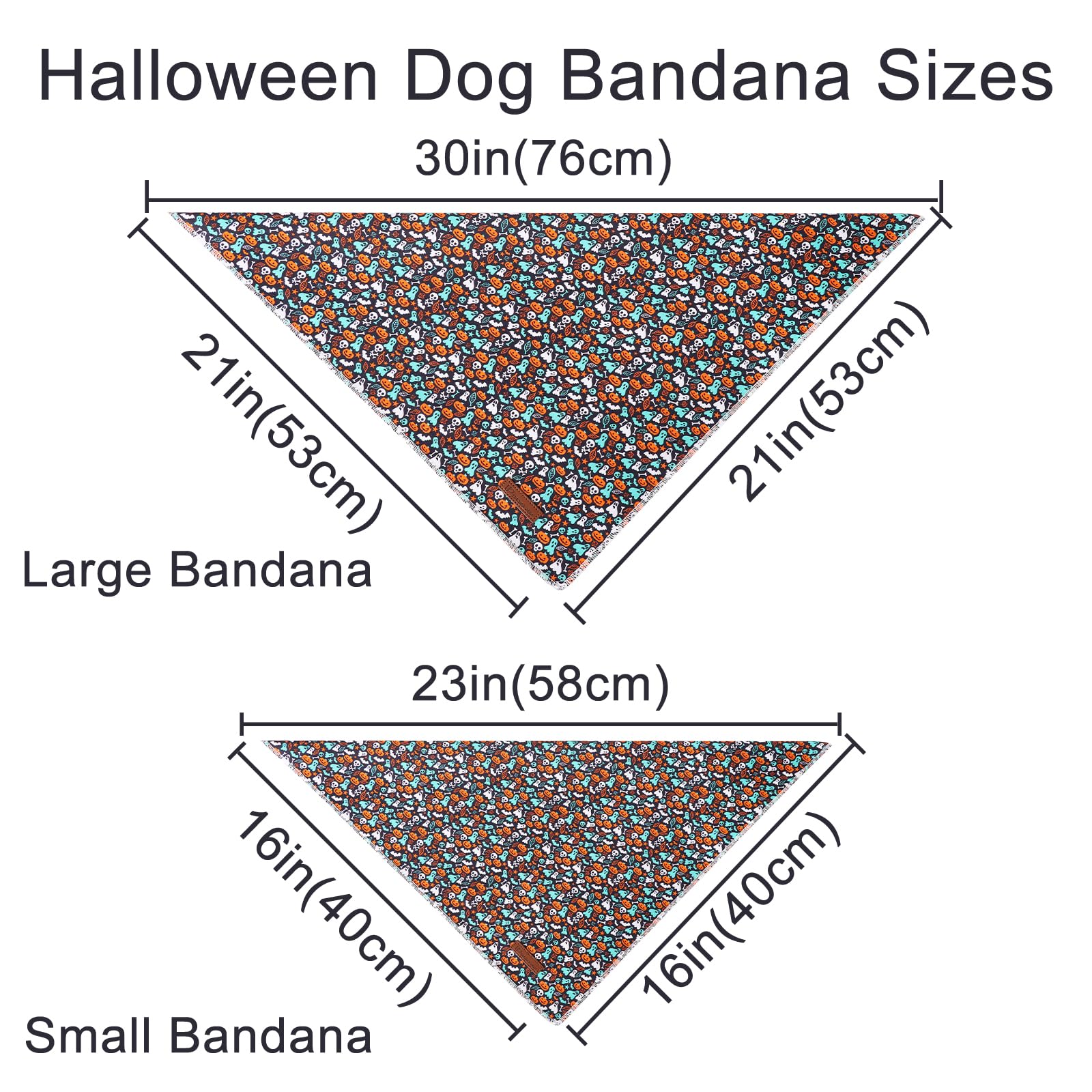 Up Urara Pup Halloween Pumpkin Dog Bandana, Thanksgiving Triangle Bid Scarf With Skull Pumpkin Pattern, Cotton Pet Kerchief For Girl Boy Dogs,Puppy Bandana For Small Medium Dog Thanksgiving Gifts