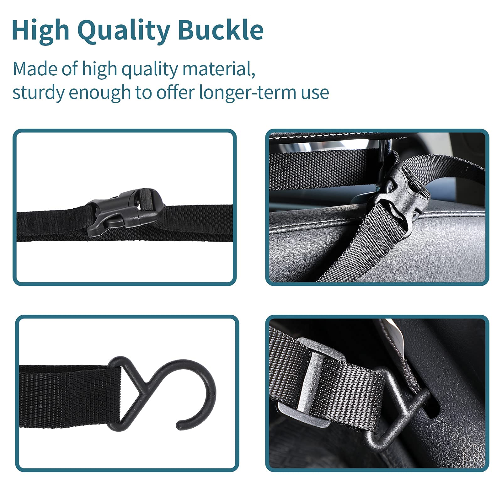 Petsfit Dog Car Barrier Vehicle Pet Barrier Backseat Mesh Dog Car Divider Net With Adjusting Rope, Sturdy Hook And 3 Storage Pockets Suitable For Suv Pickup Car