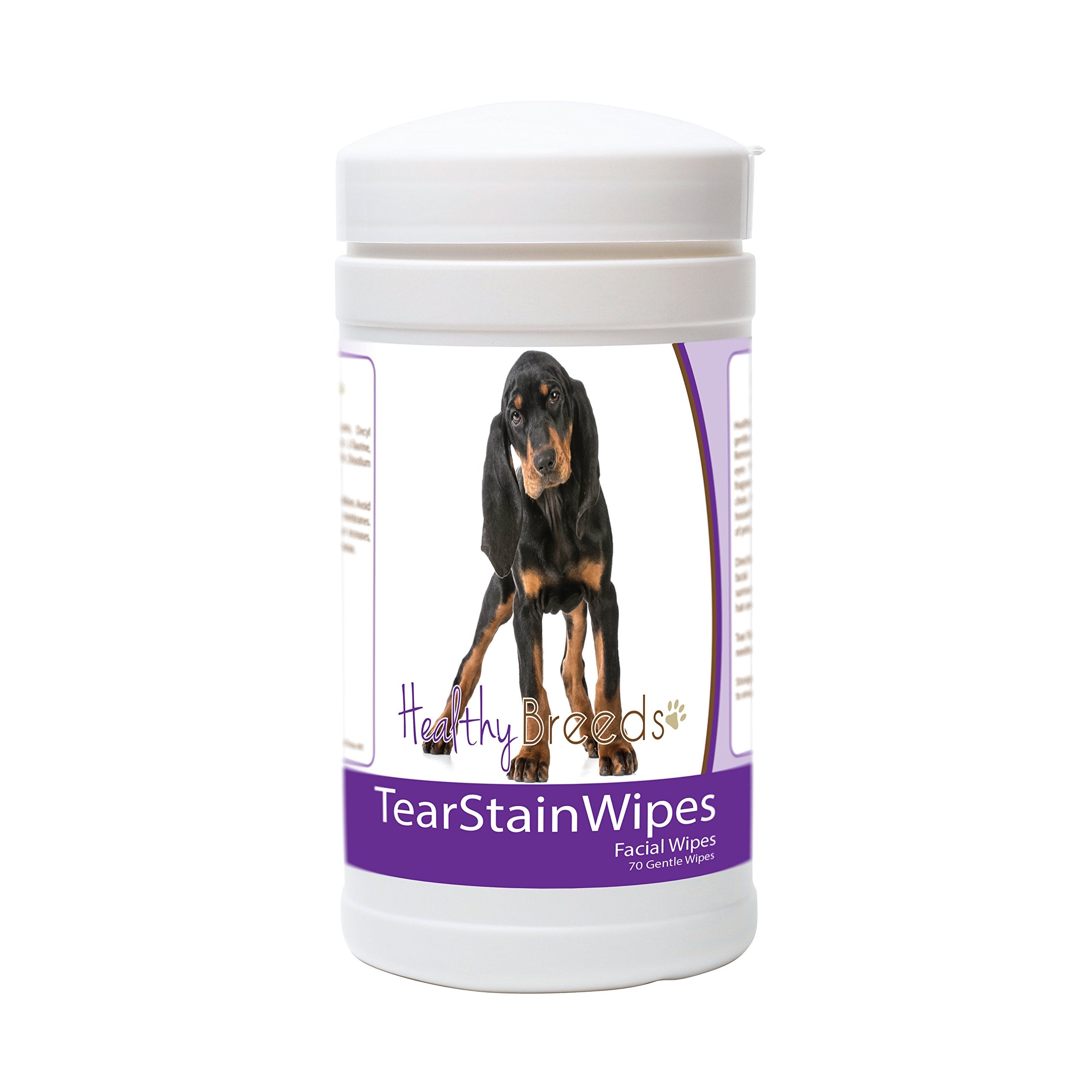 Healthy Breeds Black And Tan Coonhound Tear Stain Wipes 70 Count