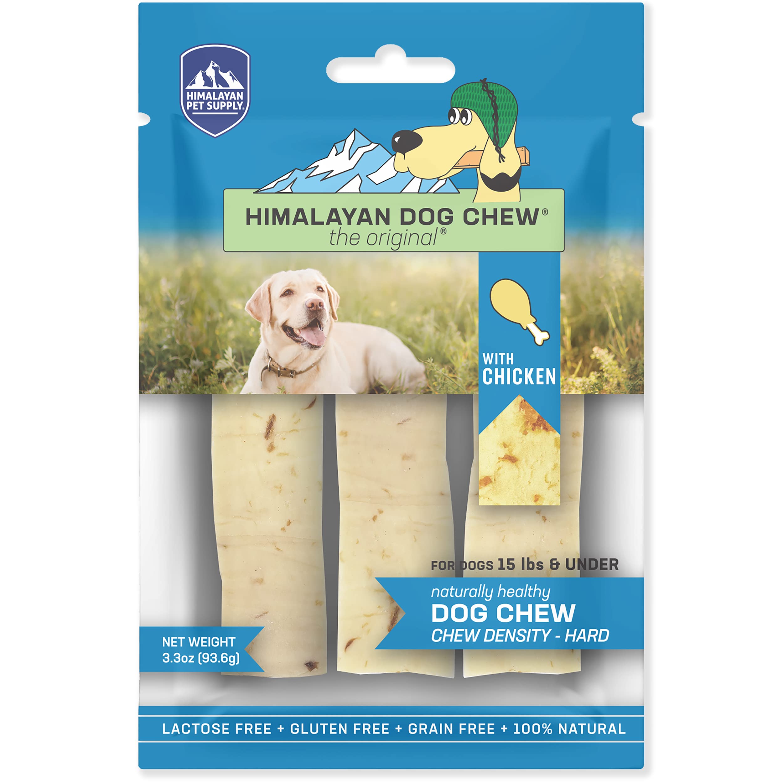 Himalayan Dog chew Original Yak cheese Dog chews, 100 Natural, Long Lasting, gluten Free, Healthy  Safe Dog Treats, Lactose  gra