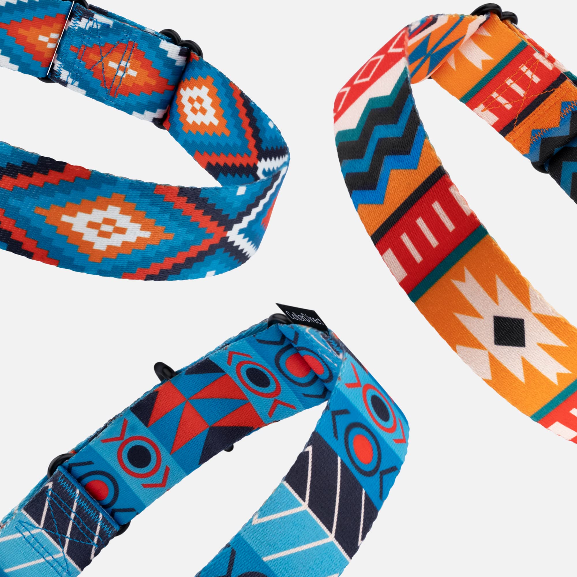 Collardirect Martingale Dog Collar Nylon Safety Training Tribal Pattern Adjustable Heavy Duty Collars For Dogs Medium Large (Pattern 1, Large, Neck Size 15'-20')