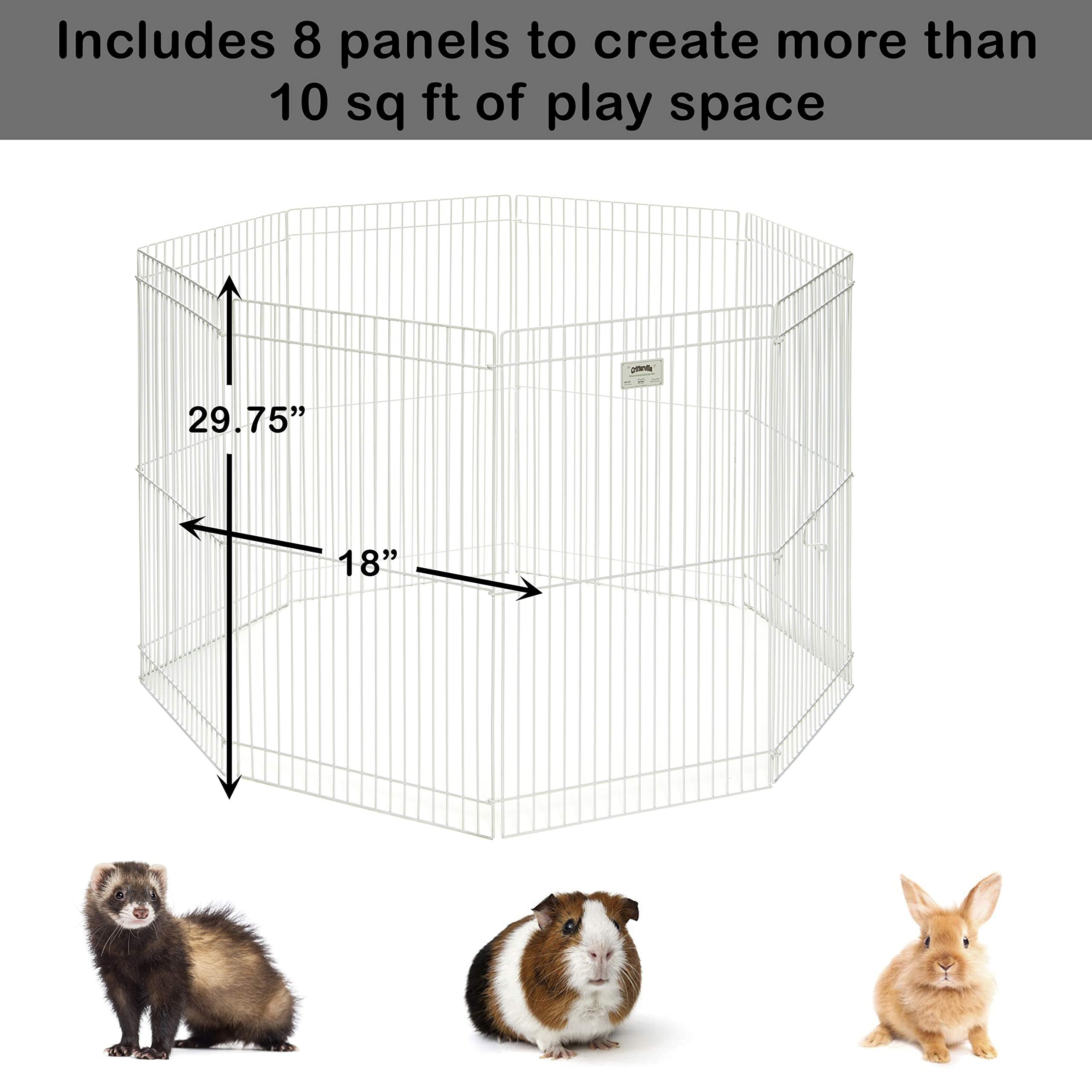 Midwest Homes For Pets 100-29 Ferret Nation Small Animal Exercise Pen