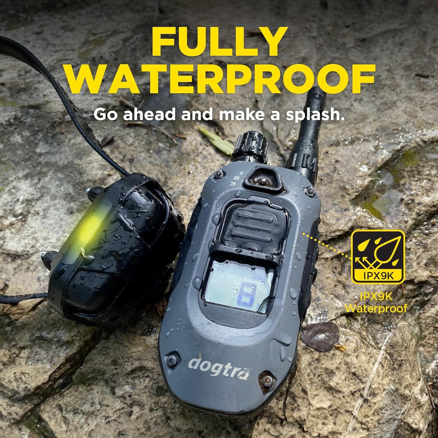 Dogtra 280X E-Collar Additional Receiver 10 lbs+, 1/2 Mile Range, LED Light, 100 Levels of Precise Control for Stubborn Dogs, Wa